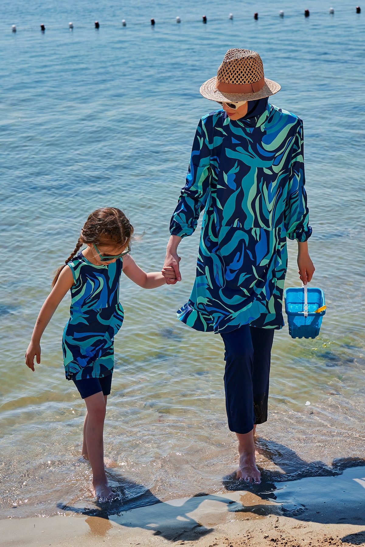 Lycra Navy Burkini Modest Swimwear M2334 Secondary image