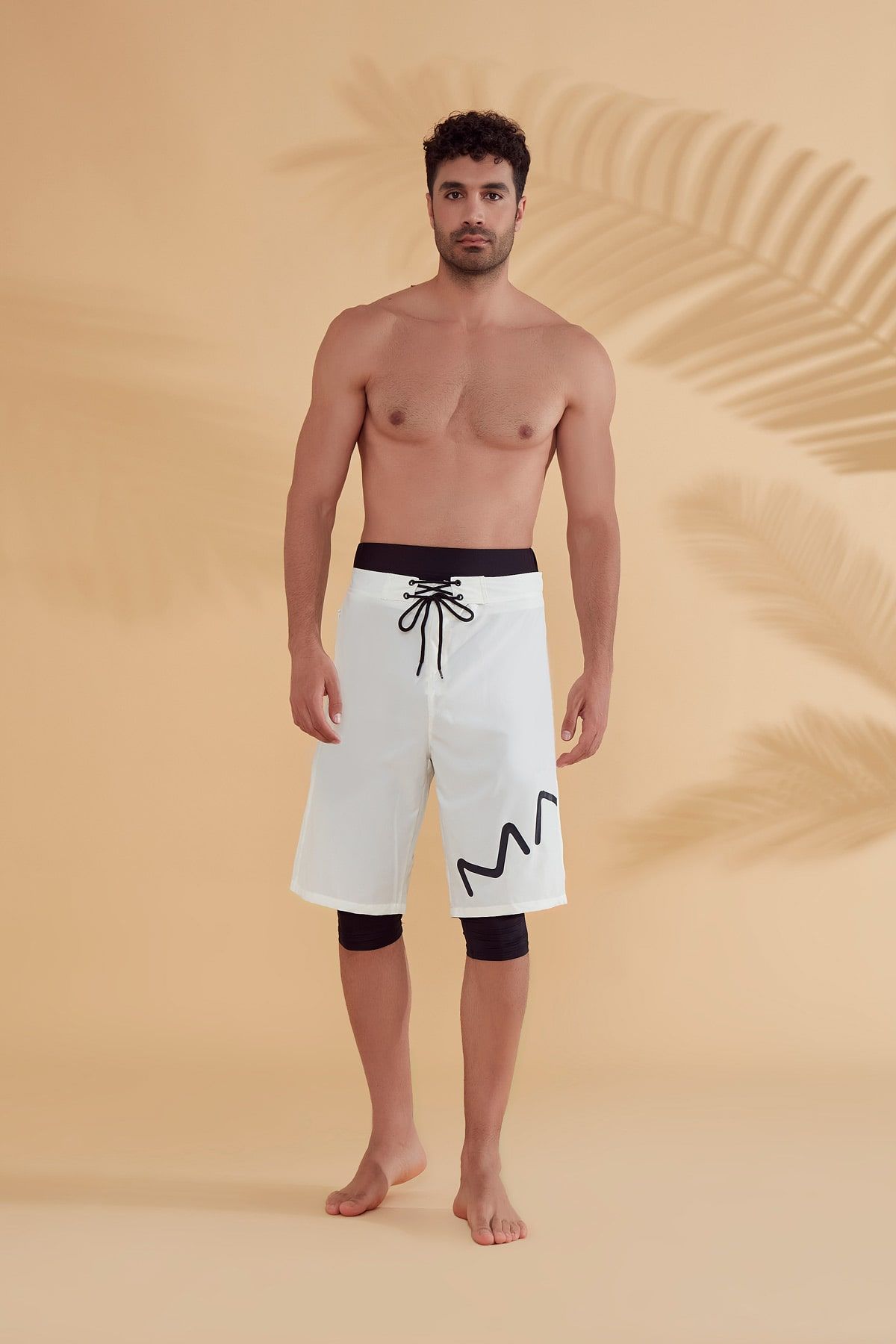 White Men's Shorts S2354