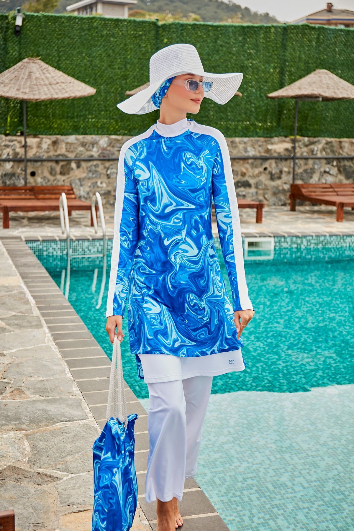 Lycra Sax Burkini Modest Swimwear M2304 Secondary image