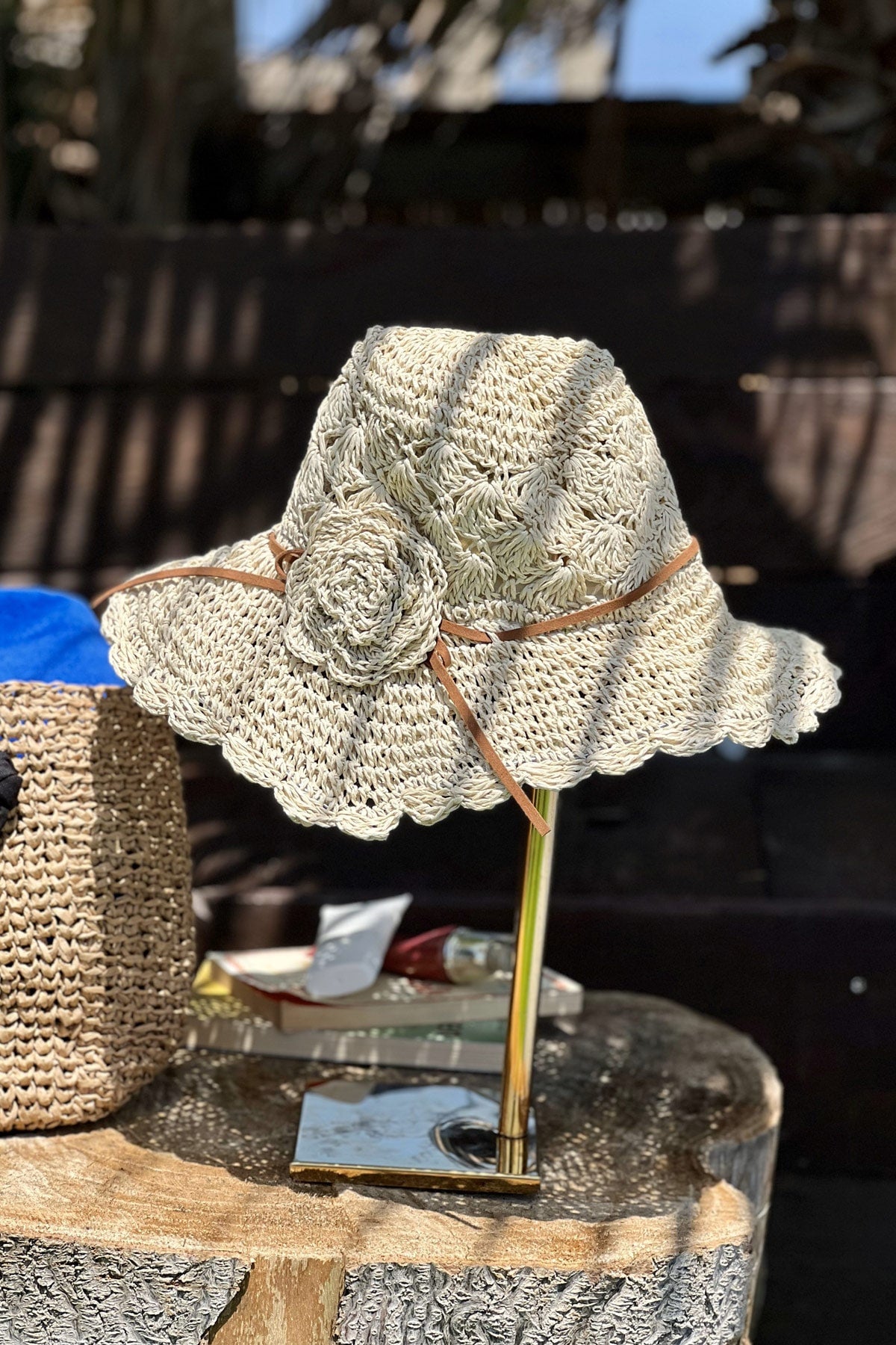 Beige Straw Hat 14519