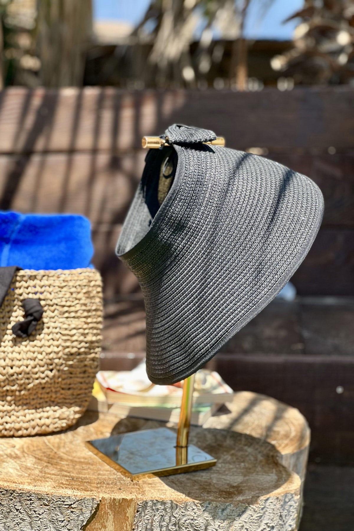 Siyah Hasır Vizör Şapka 14624