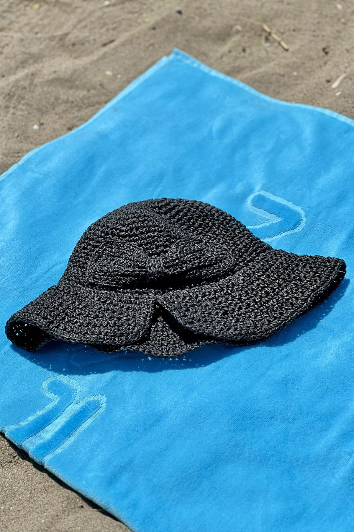 Black Straw Hat 14527