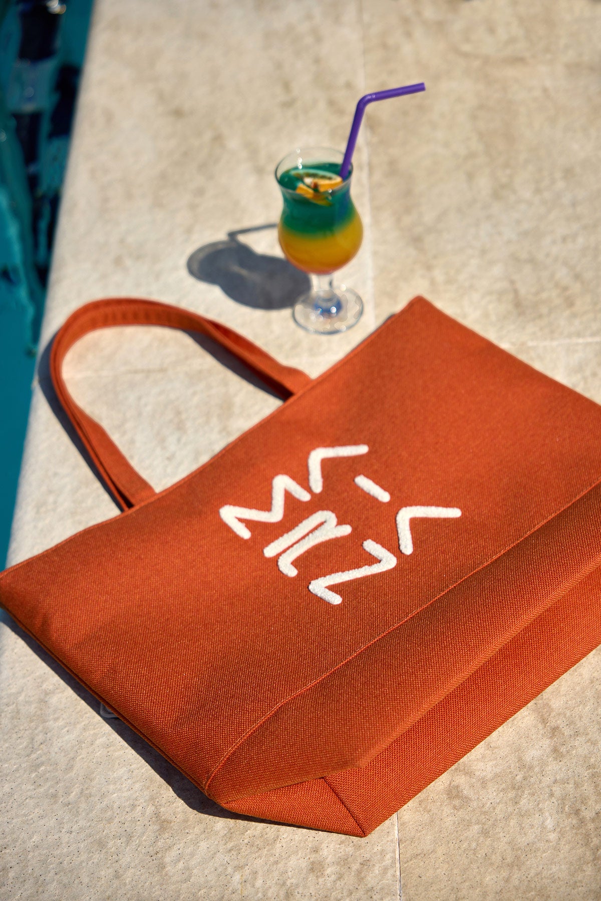 حقيبة شاطئ برتقالية بسحاب CA2501-5  الصورة الرئيسية