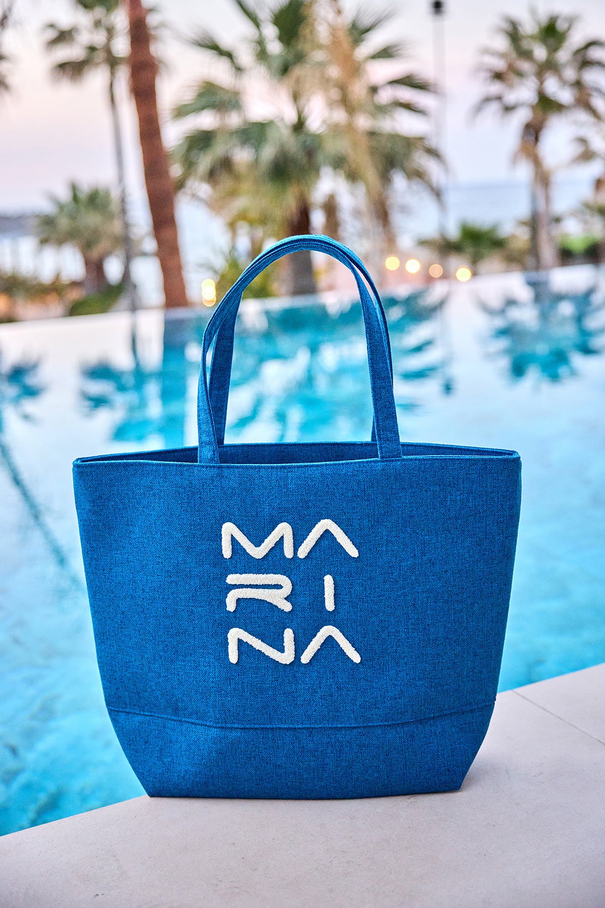 Blue Beach Bag with Zipper CA2501-4 Main image