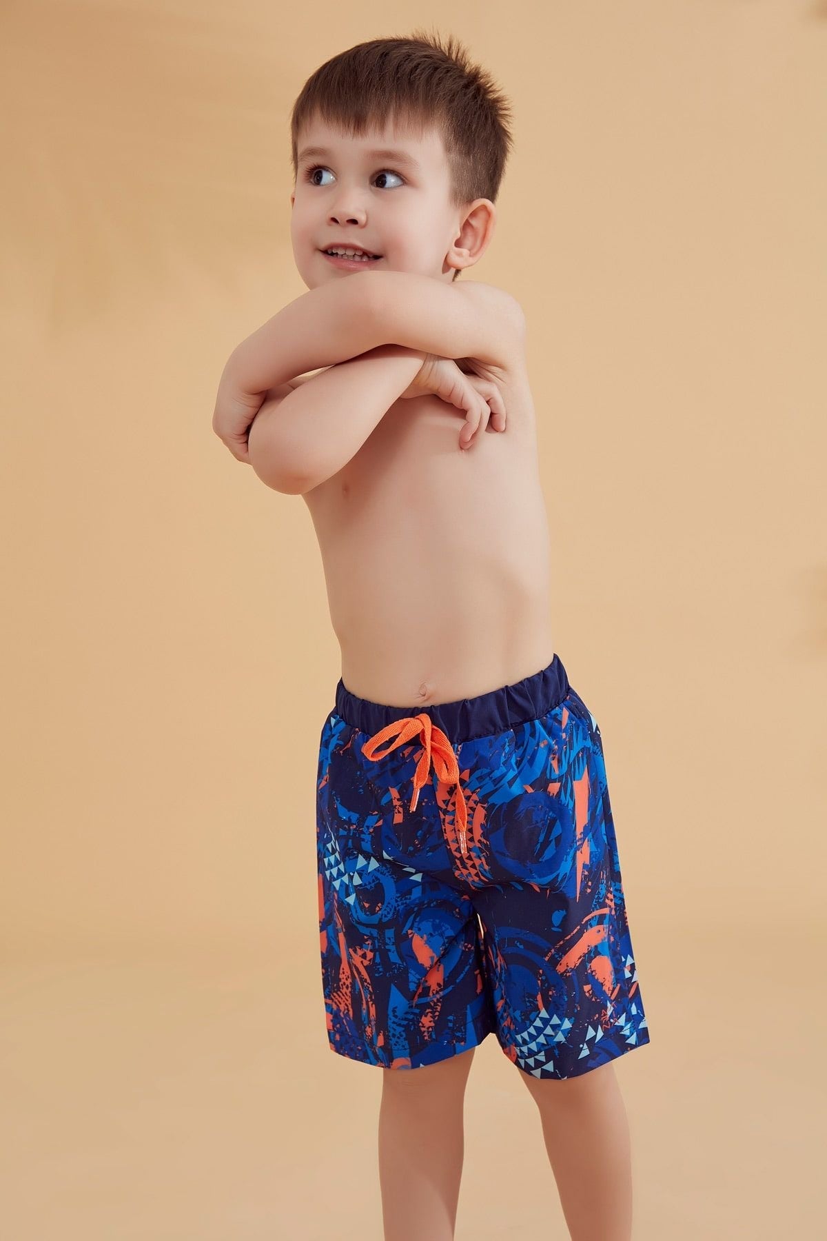 Woven Navy Boys Shorts B2362