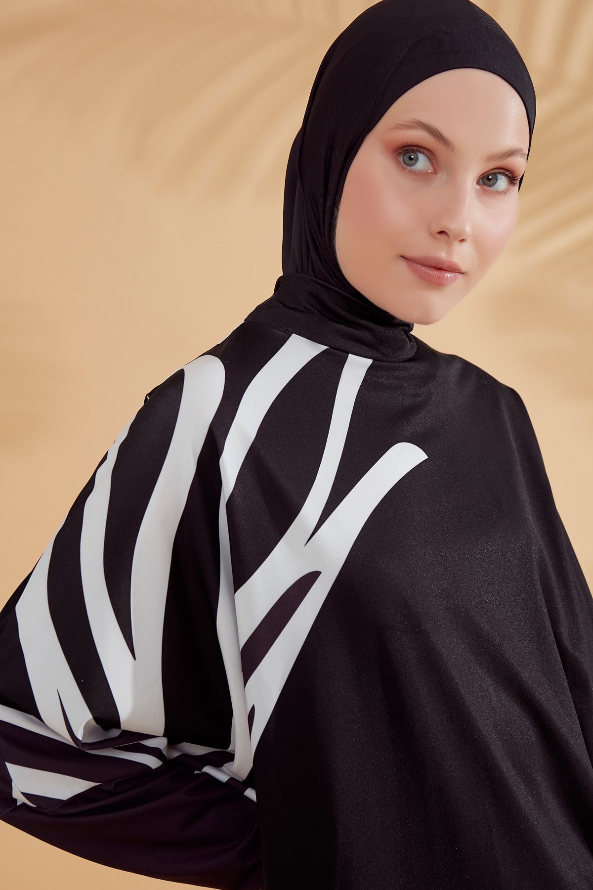 Lycra Black Burkini Modest Swimwear M2308 AUS