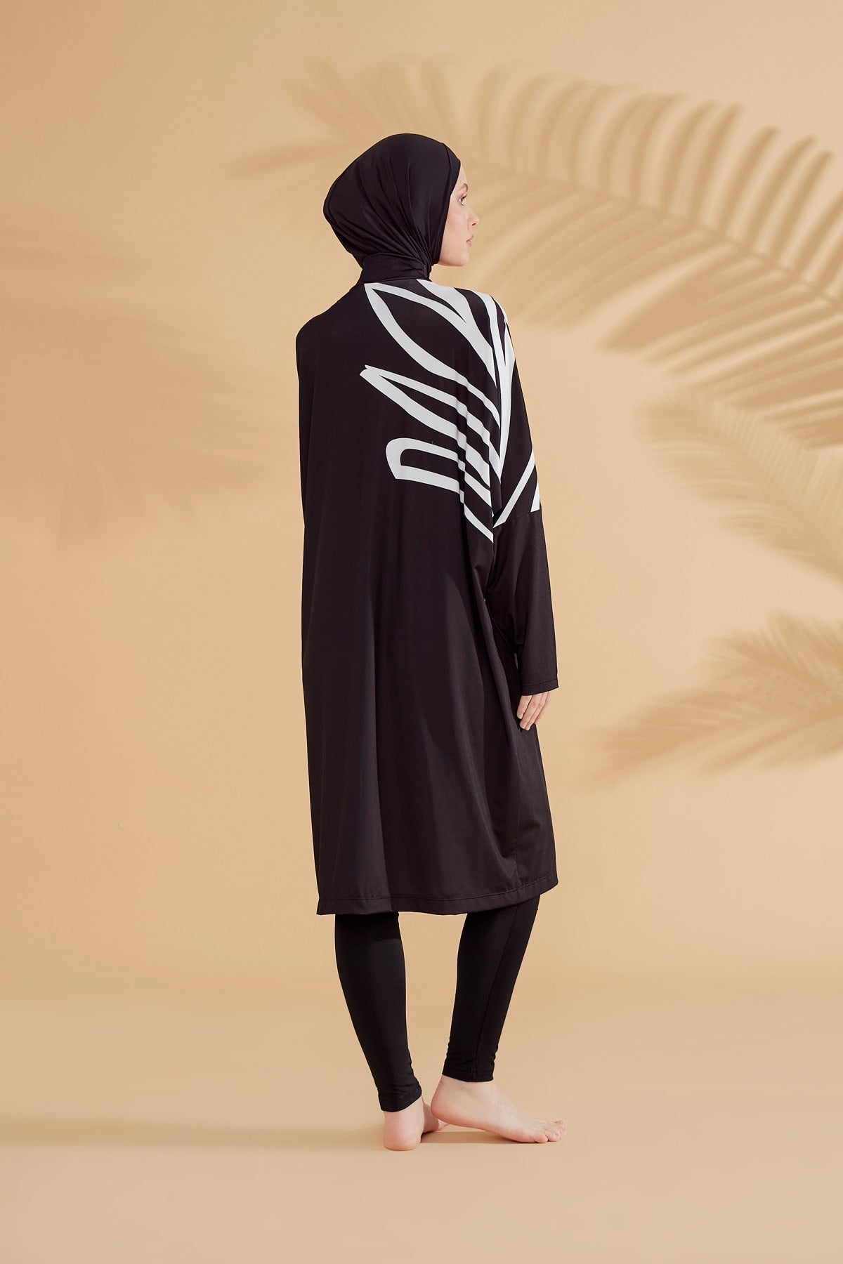 Lycra Black Burkini Modest Swimwear M2308 AUS