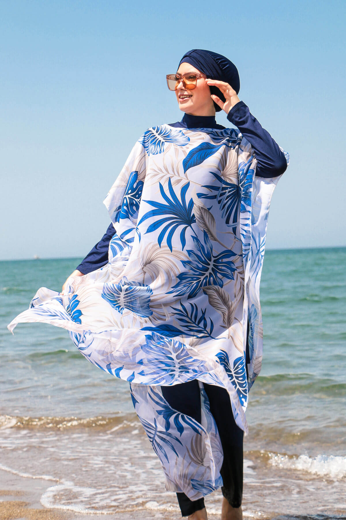 Blue Pareo Kimono P2103