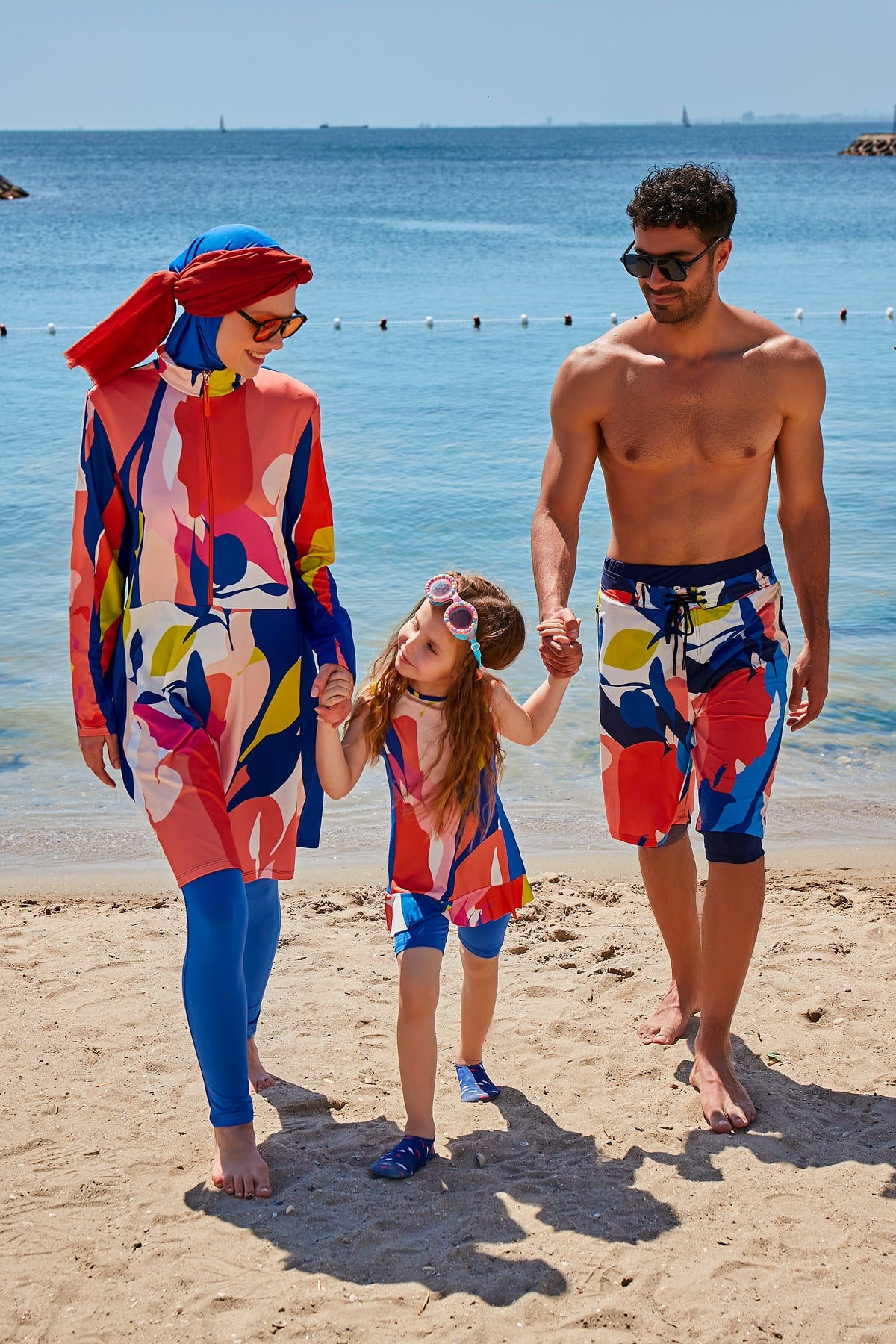 Sax Blue Full-Coverage Modest Swimwear Burkini - M2320 Main image