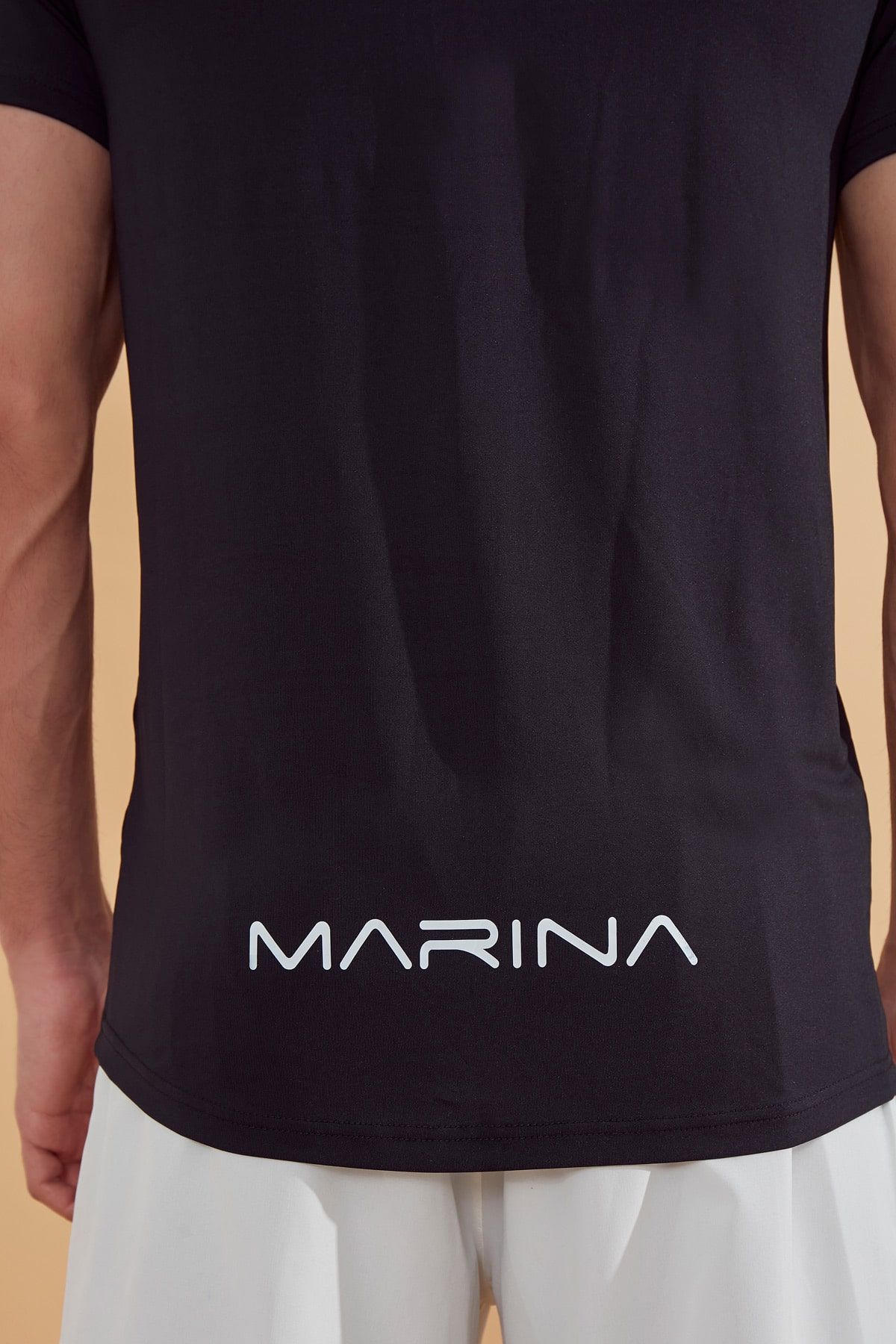 Lycra Black Men's Swim Shirts T2342