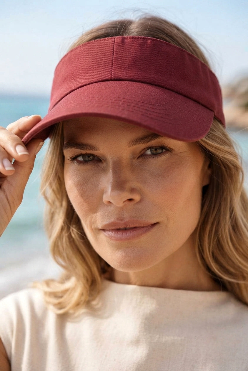 Bordeaux Visor Hat SPK2601-3 الصورة الرئيسية
