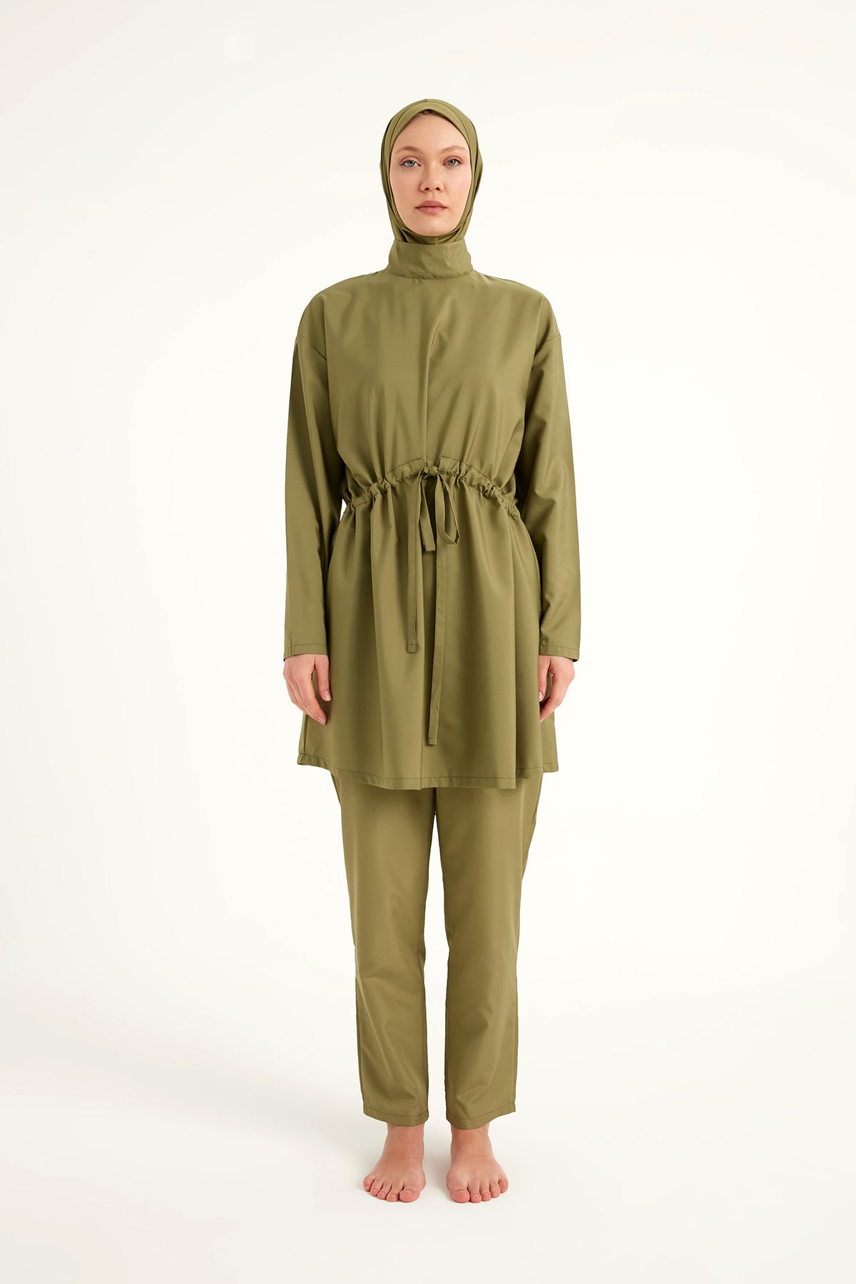 Andalus Full Coverage Burkini Set with Front Ruching A2502-5