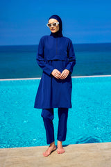 Andalus Navy Full Coverage Burkini Set for Women A2503-2