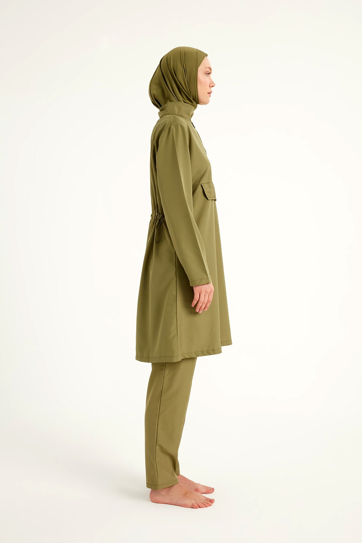 Andalus Green Full Coverage Burkini Set for Women A2503-5