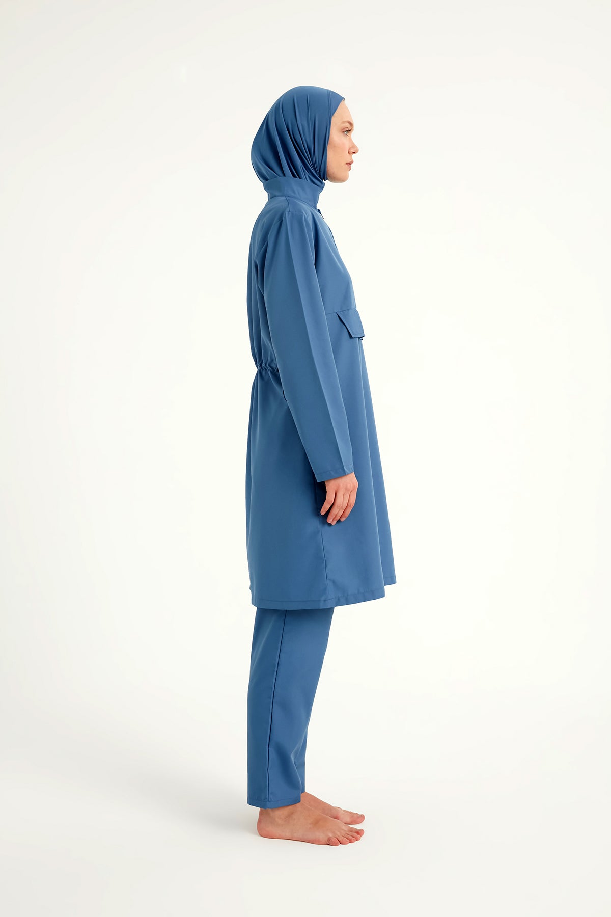 Andalus Indigo Full Coverage Burkini Set for Women A2503-6