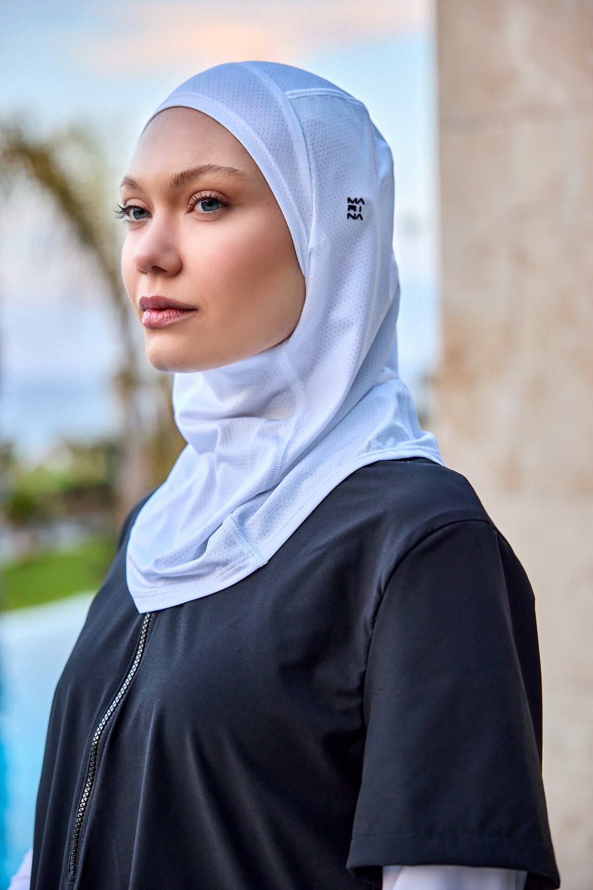 Aqua Pro v2.0 White Swim Cap - B2501-1