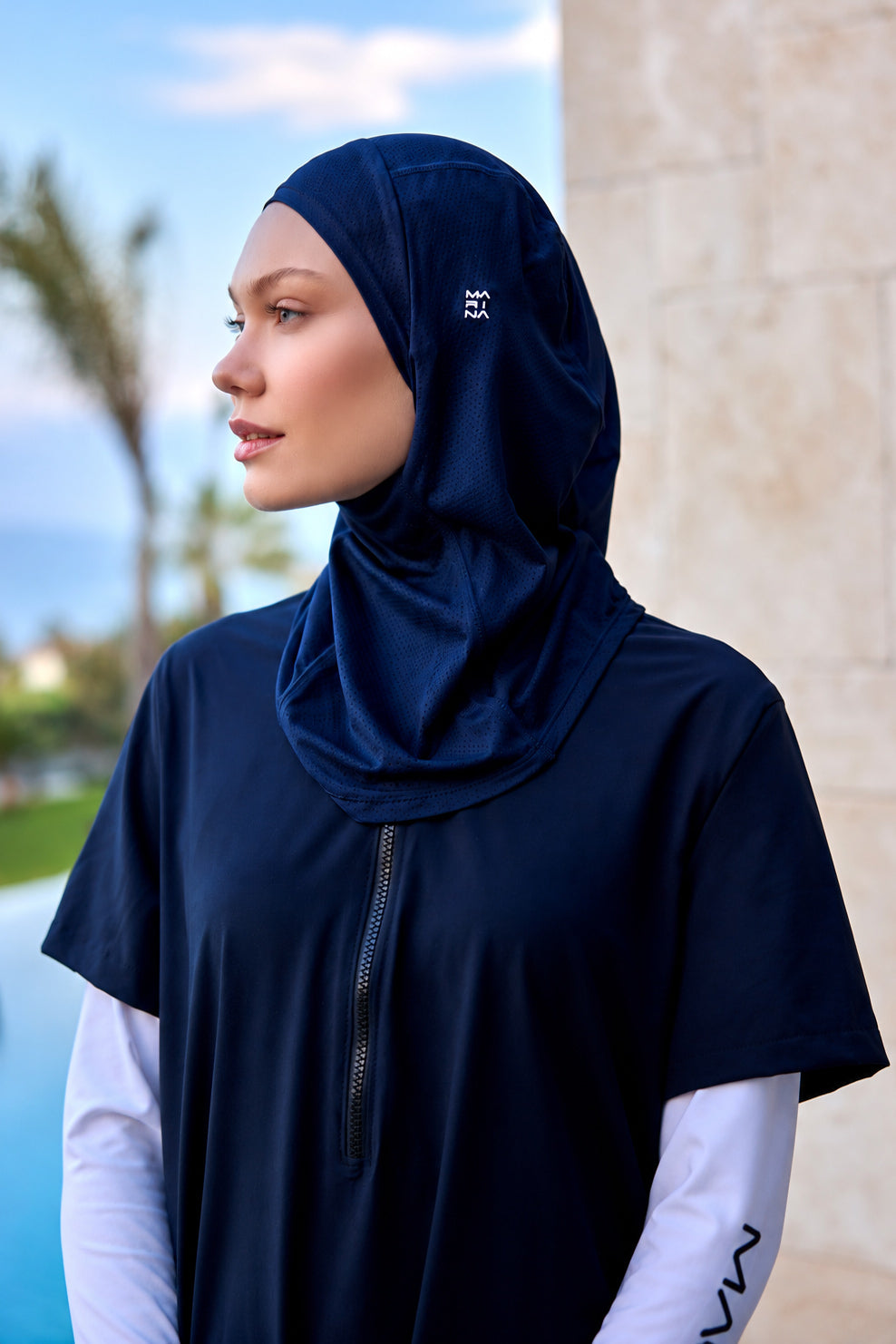 Aqua Pro v2.0 Navy Swim Cap - B2501-3 Secondary image