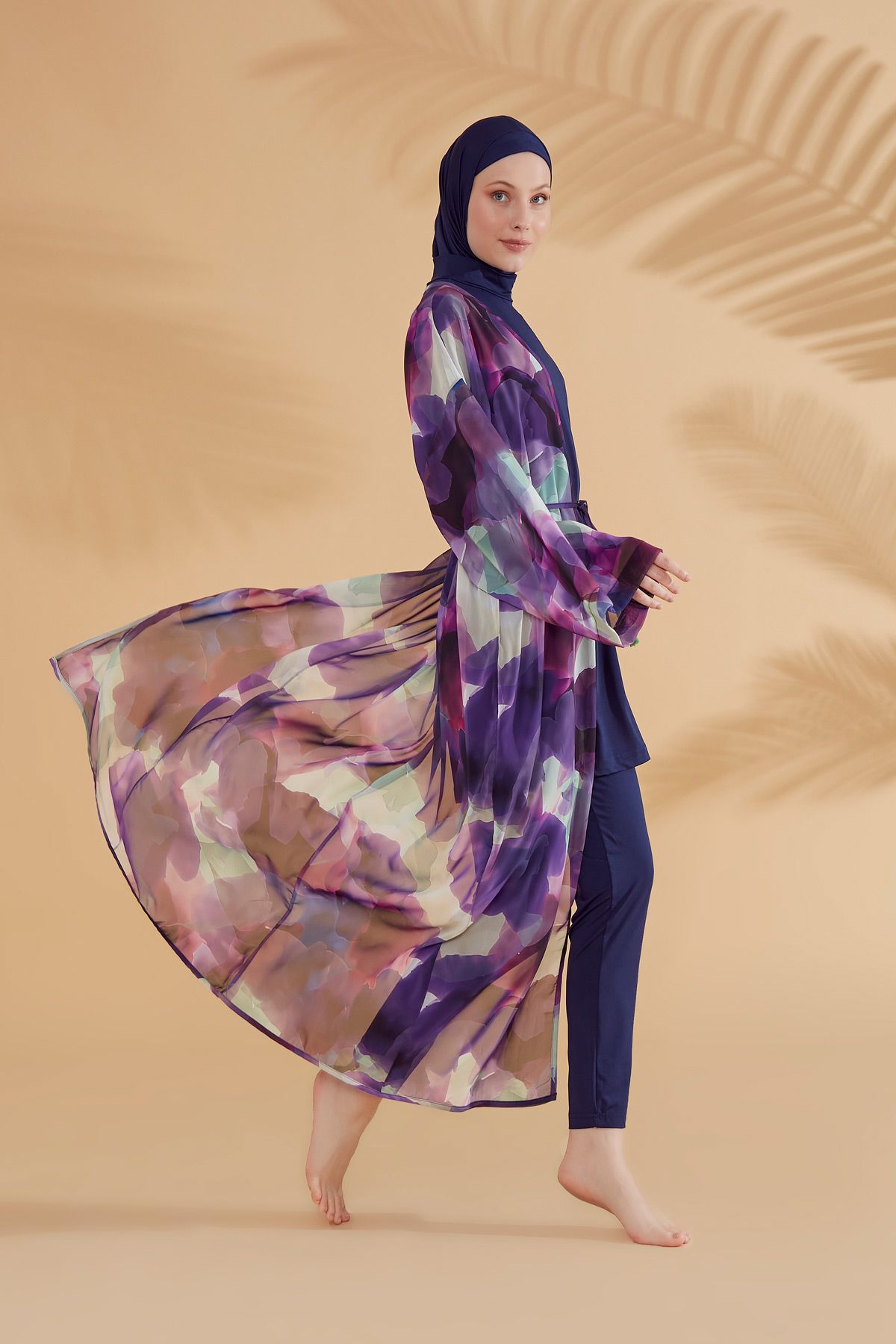 Purple Pareo Kimono P2338