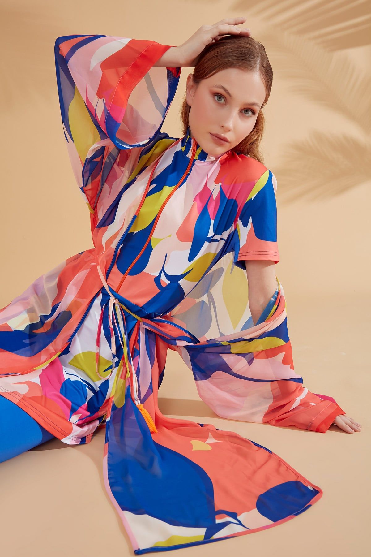 Colourful Pareo Kimono P2330