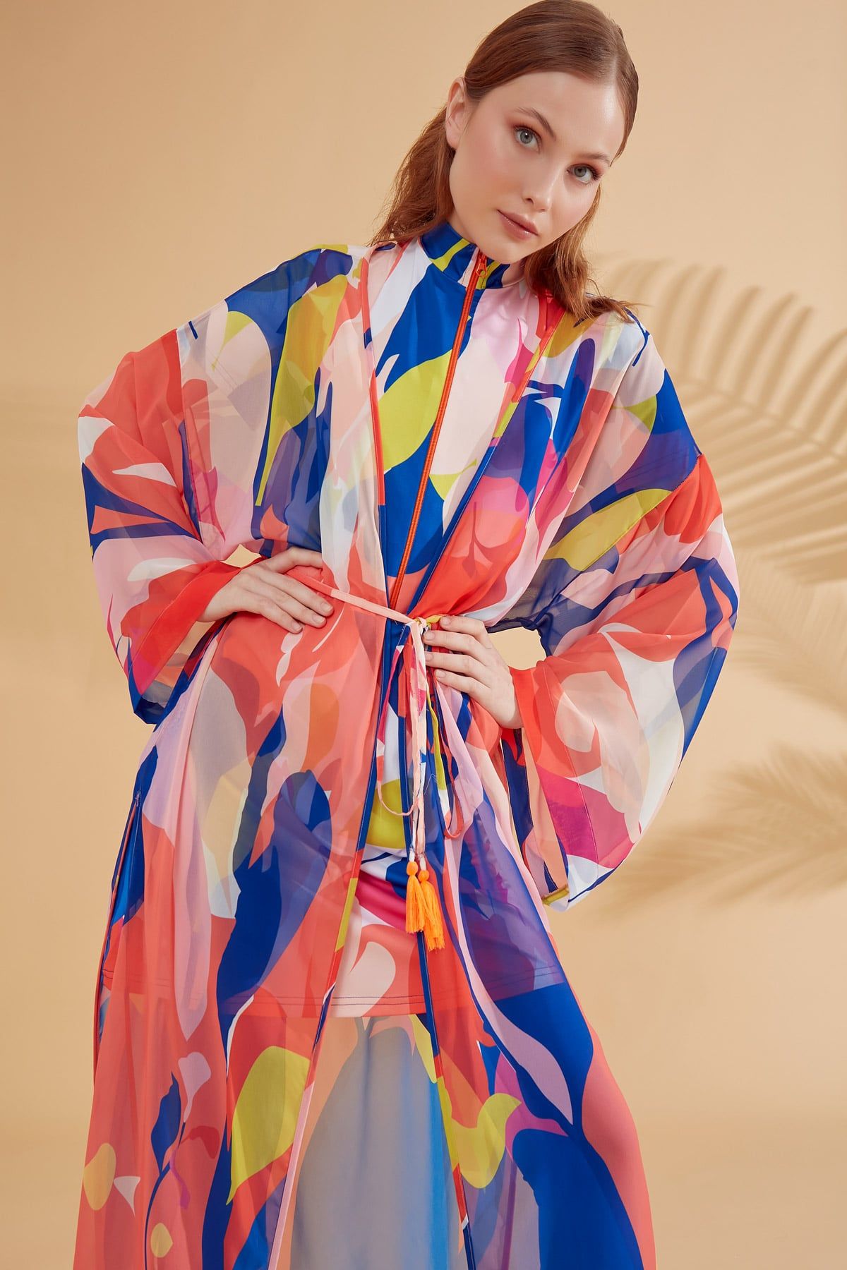 Colourful Pareo Kimono P2330
