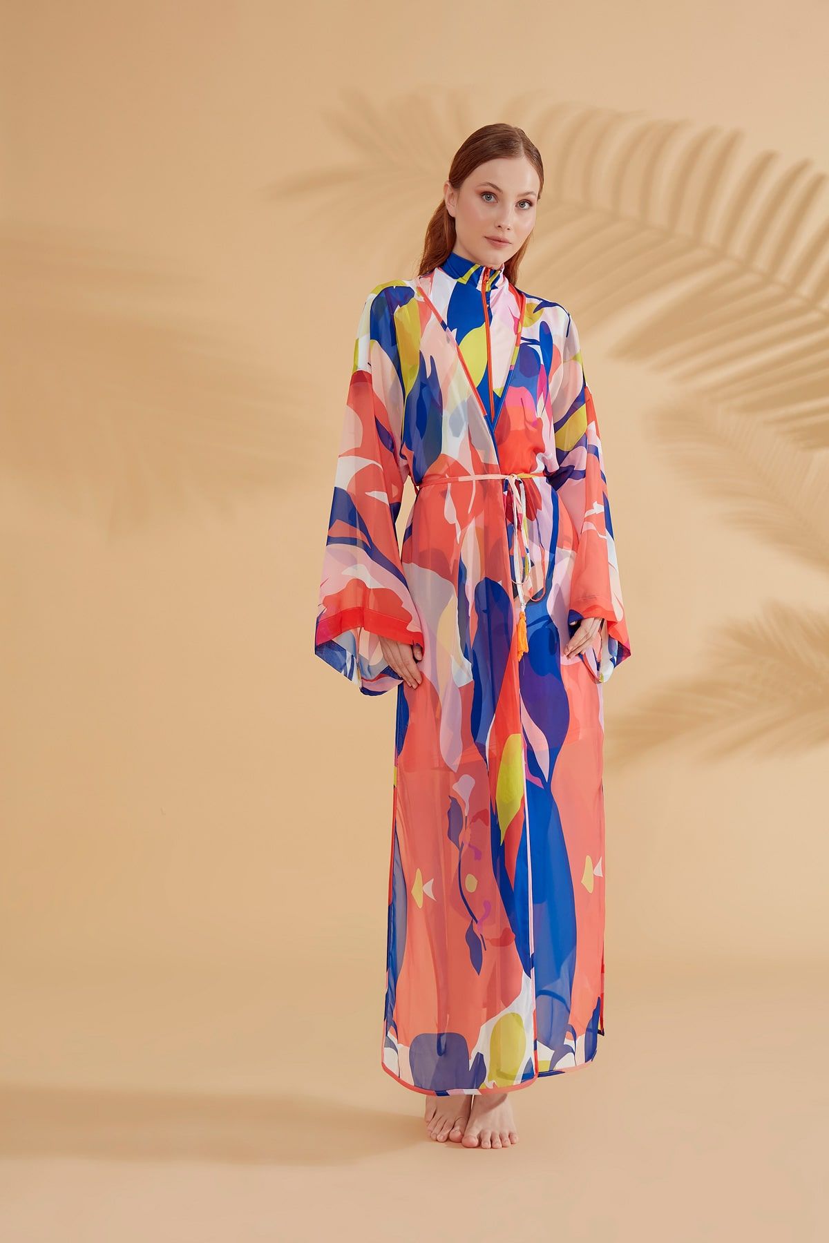 Colourful Pareo Kimono P2330