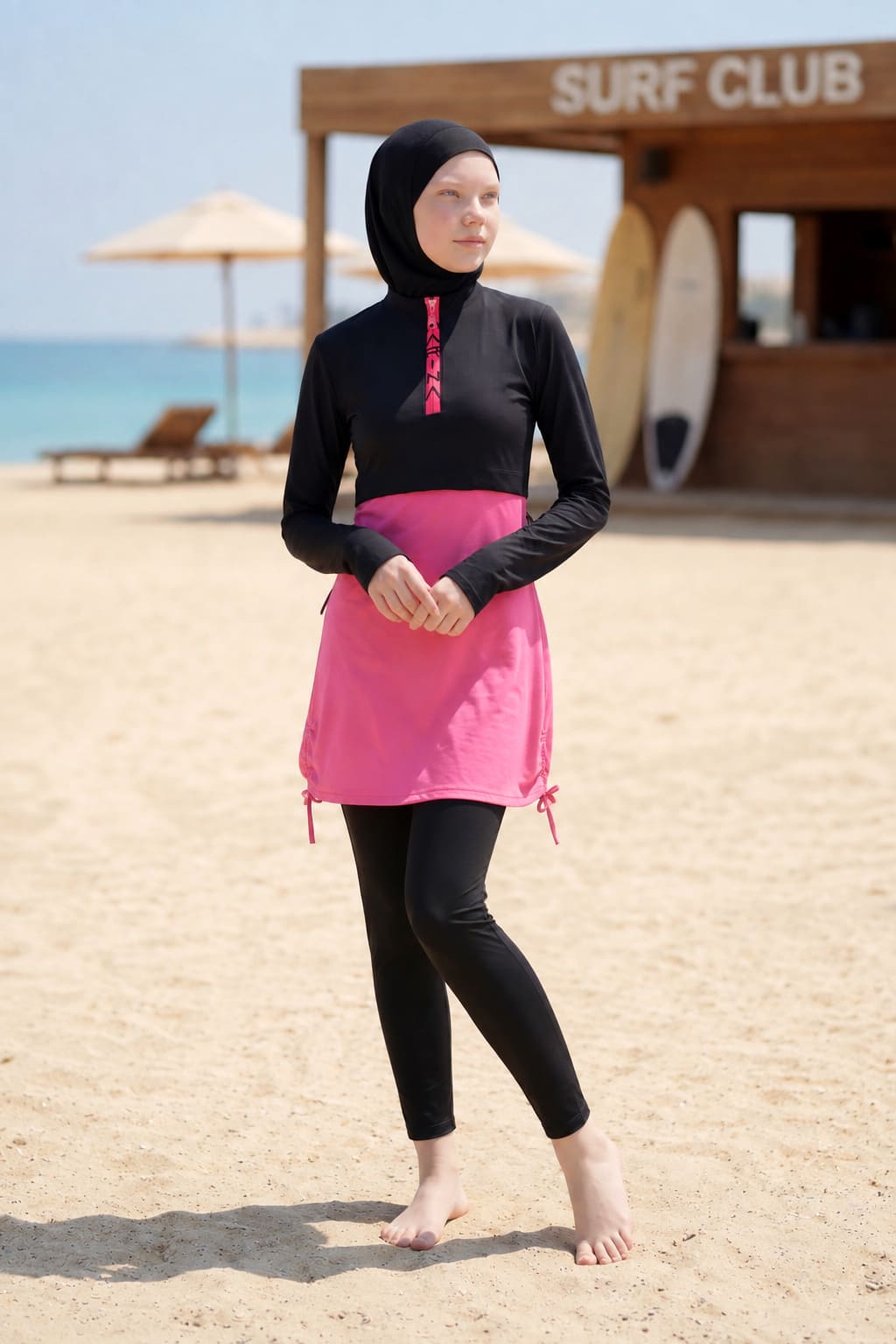 Marina Girl Teen Modest Swimsuit G2505 Secondary image