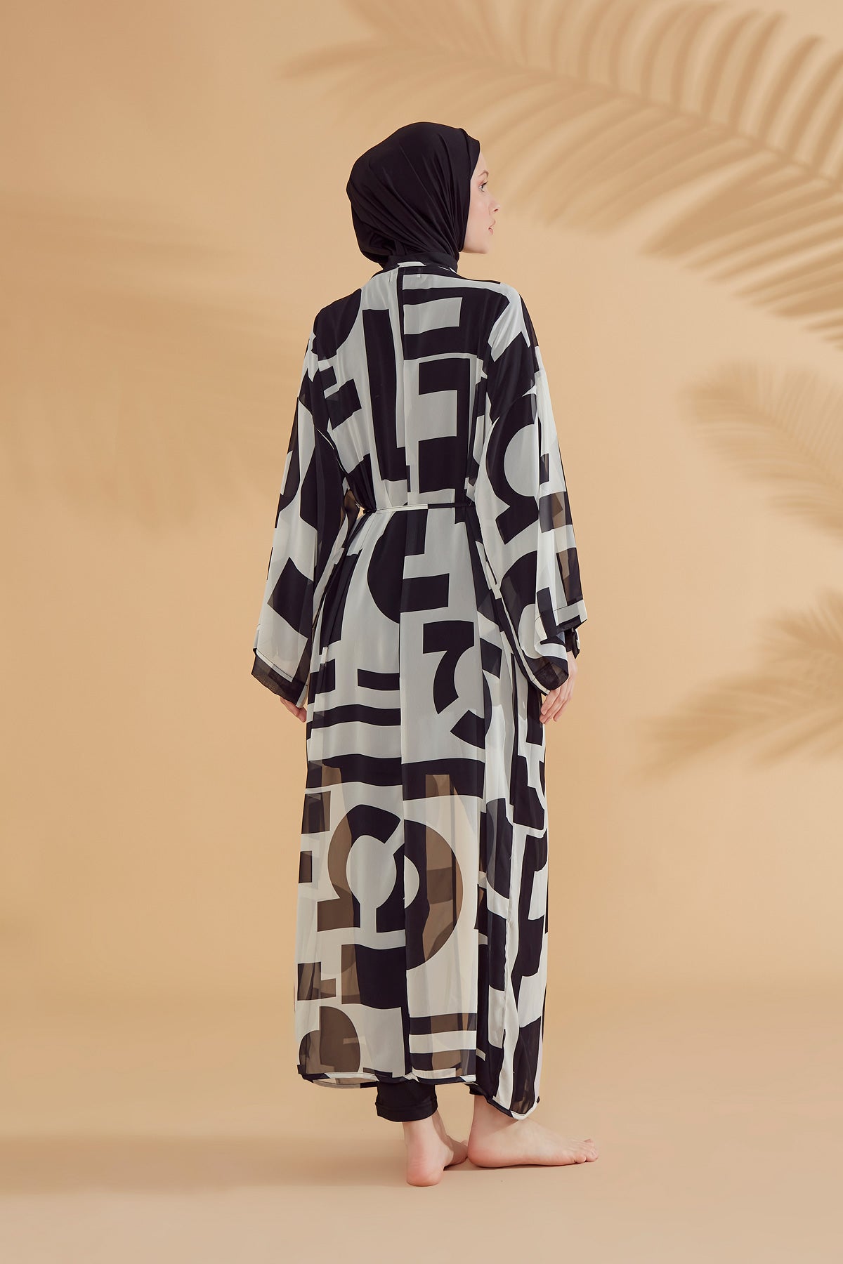 Black Pareo Kimono P2337 AUS