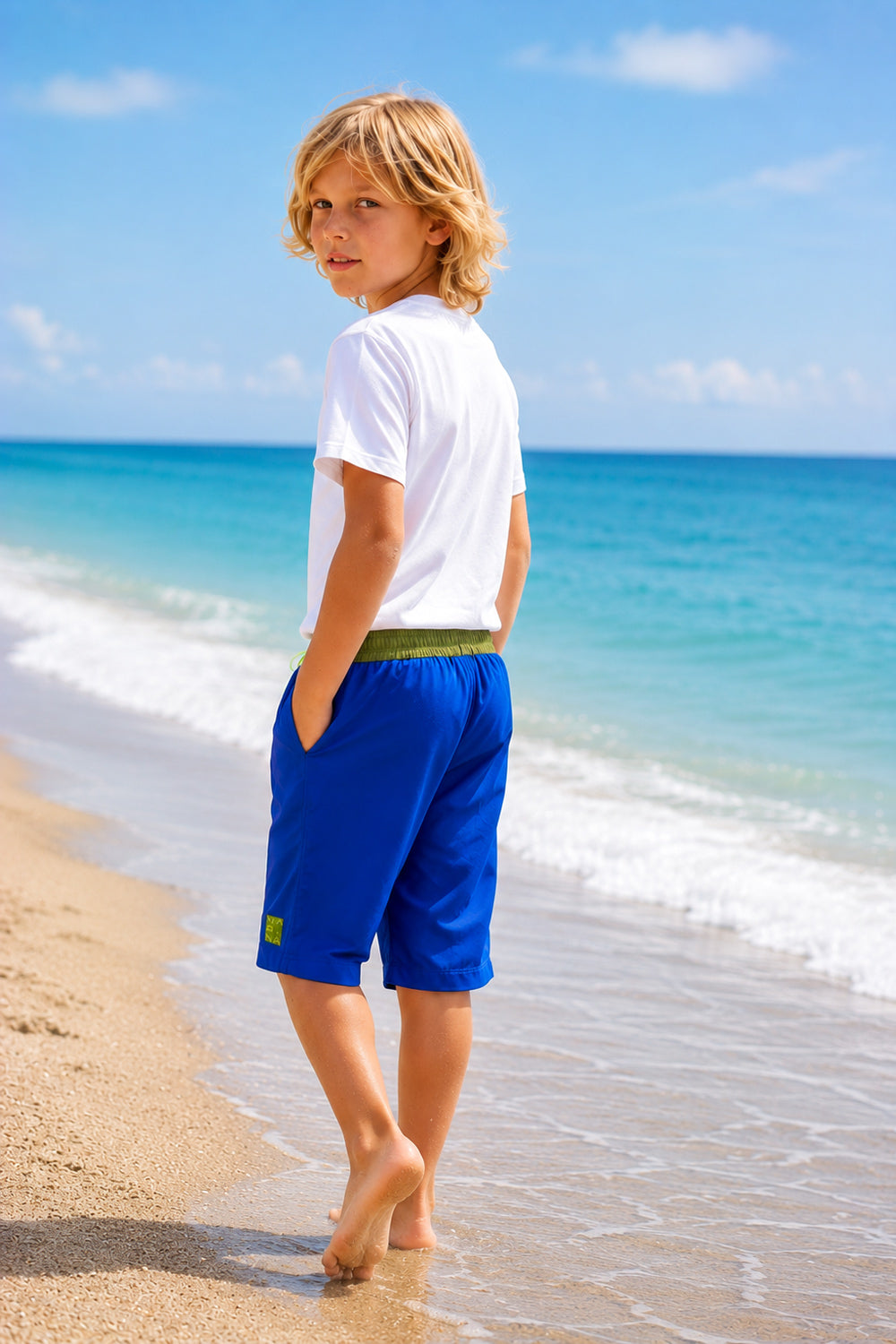 Boys' Swim Shorts – Water Repellent, Breathable, Fast Drying – GS2505 صورة ثانوية