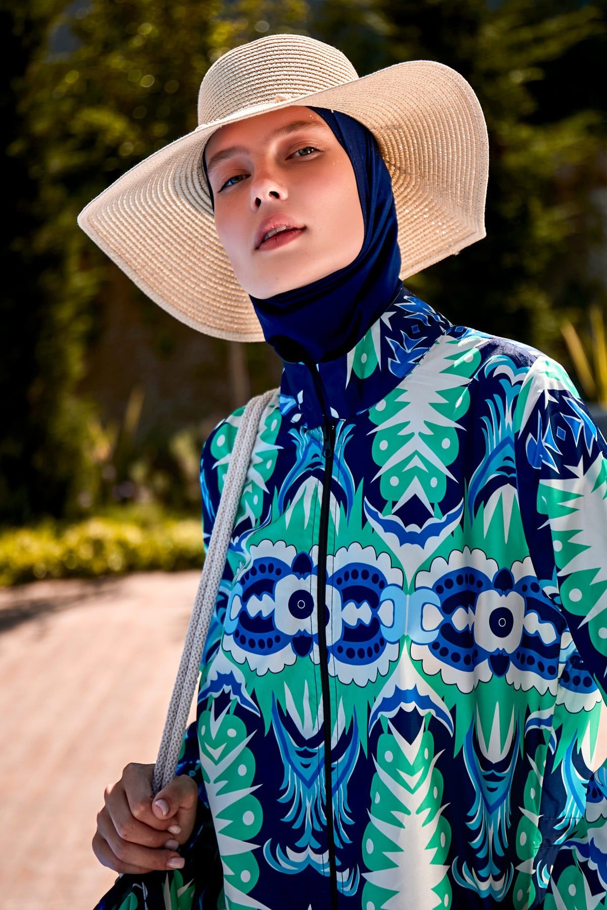 Deniz Kabuğu Bej Geniş Hasır Şapka 142321