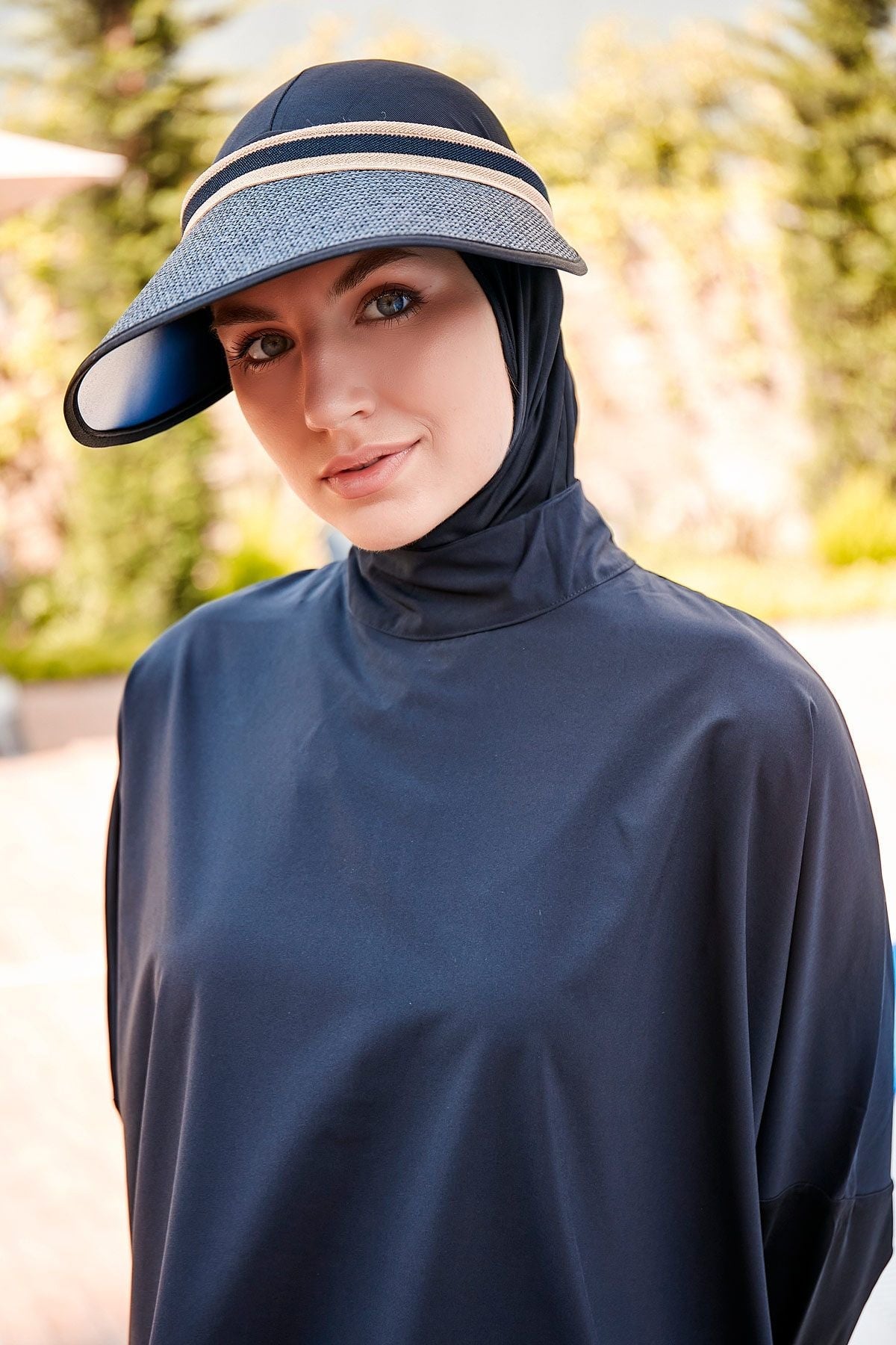 Siyah Hasır Vizör Şapka 14394