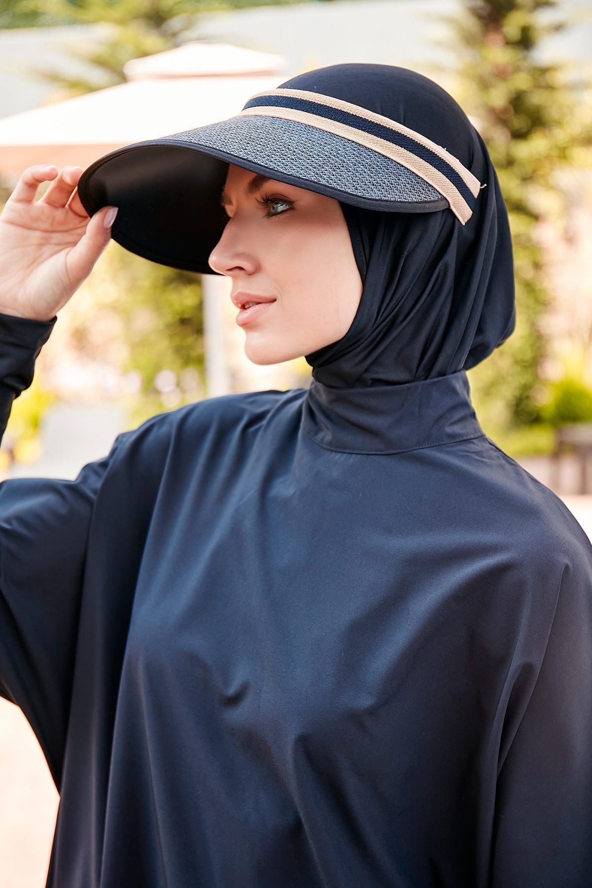 Siyah Hasır Vizör Şapka 14394