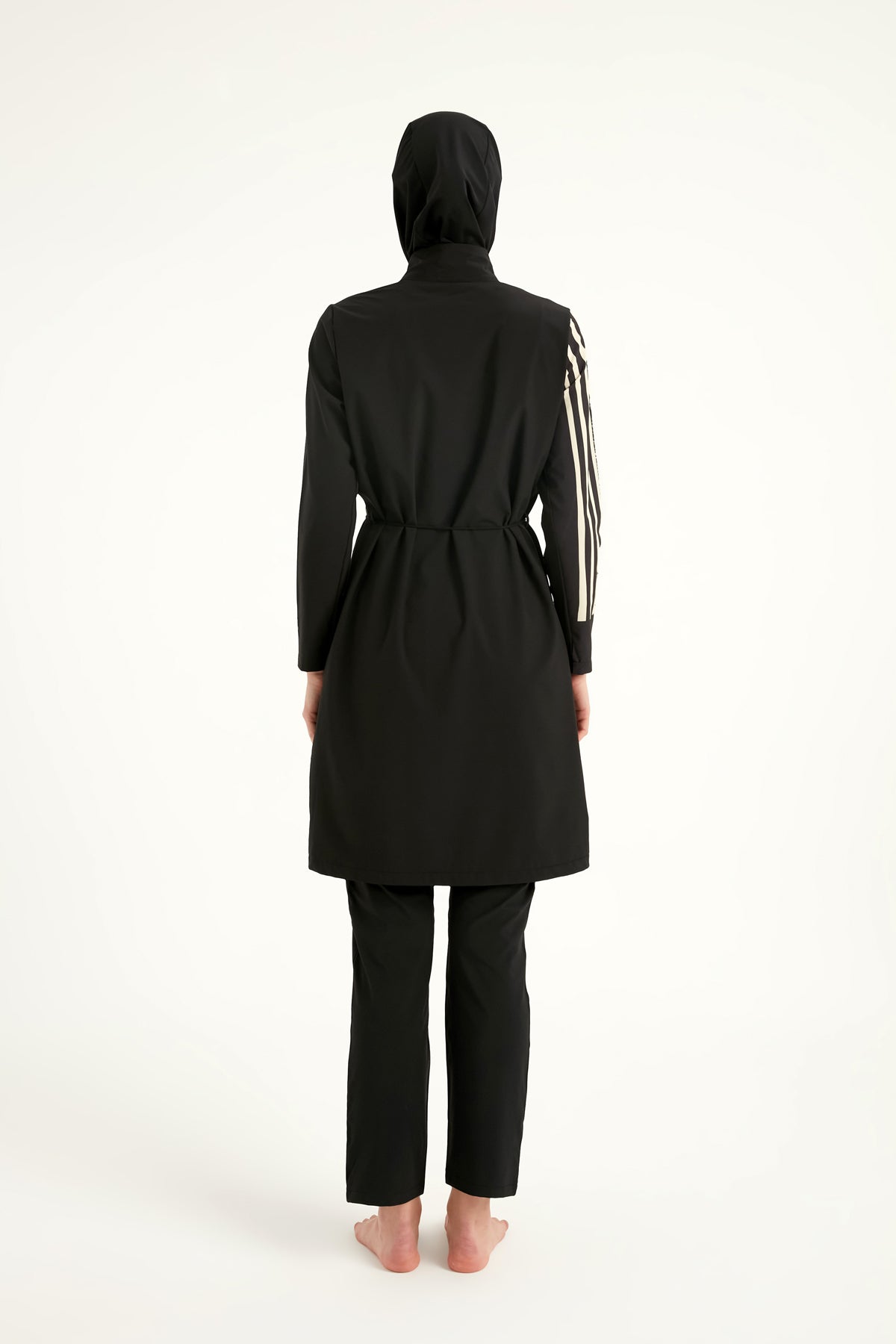 Marina Black Full-Coverage Modest Swimwear Burkini - M2520