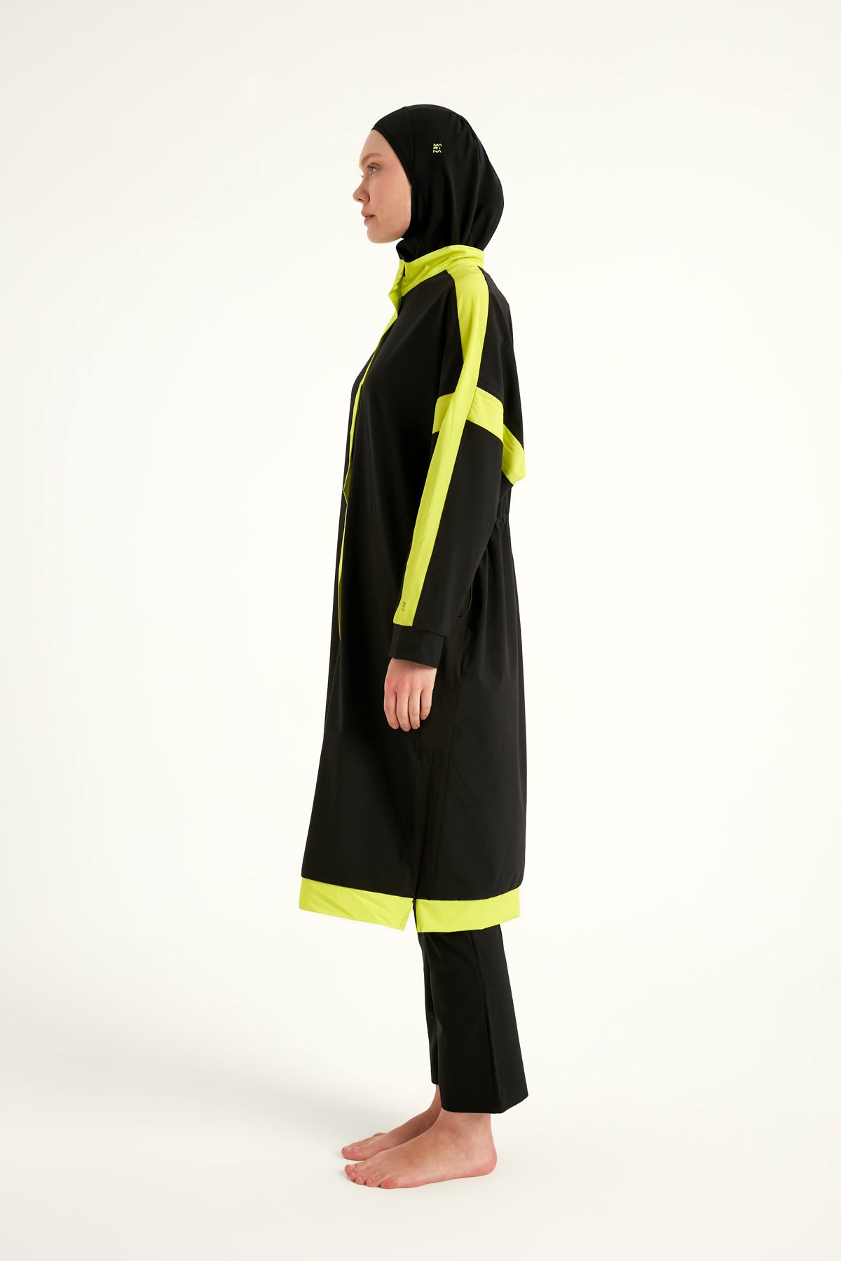Marina Black Full-Coverage Modest Swimwear Burkini - M2528-1