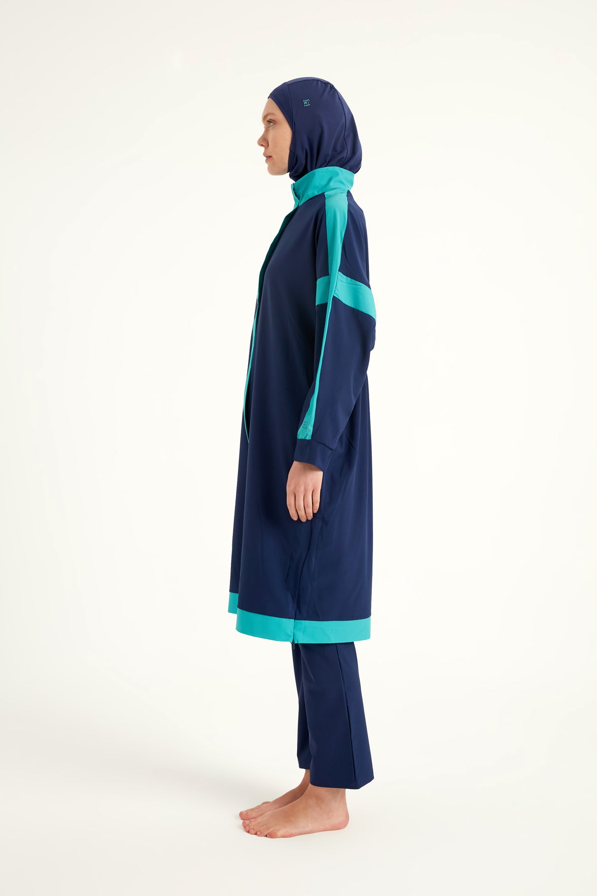 Marina Navy Blue Full-Coverage Modest Swimwear Burkini - M2528-2