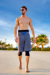 Marina Gray Men's Modest Swim Shorts – S2501-1