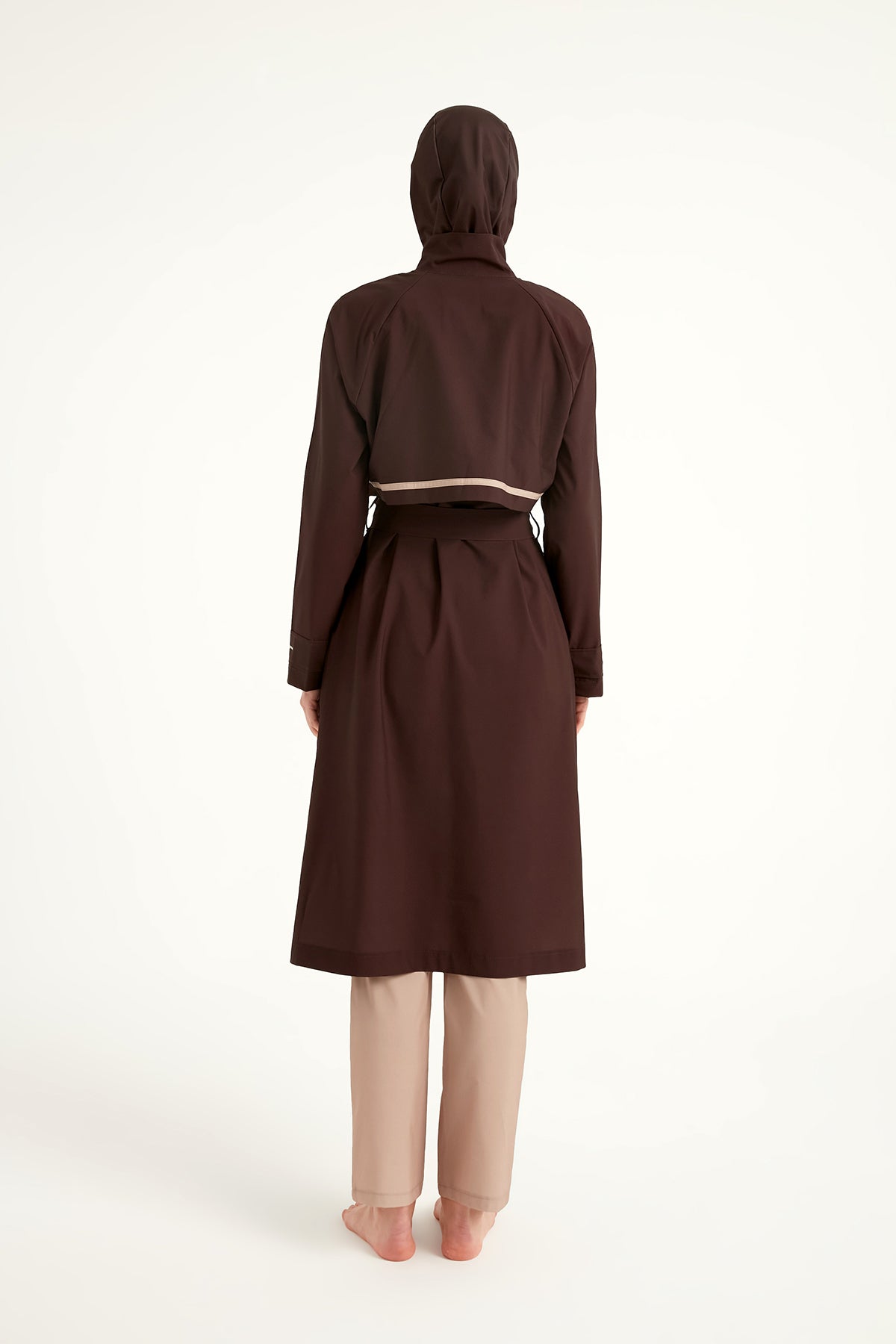 Marina Brown Full Coverage Modest Swimwear Burkini Set M2533