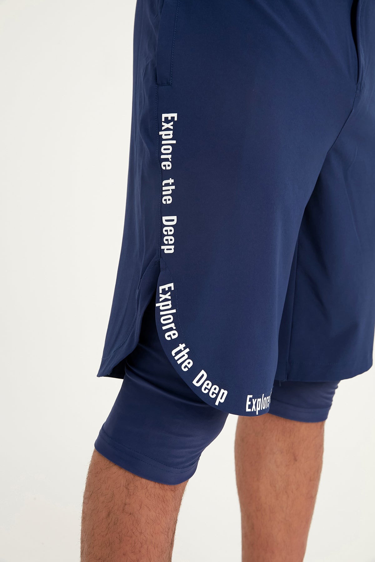 Marina Navy Modest Swim Shorts for Men - S2504-2