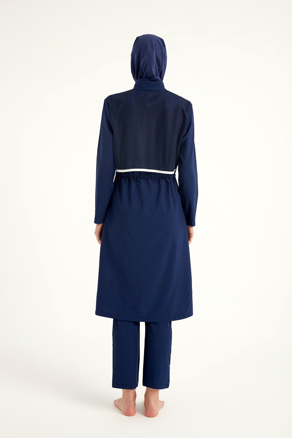 Navy Full Coverage Modest Swimwear Burkini Set M2506-2