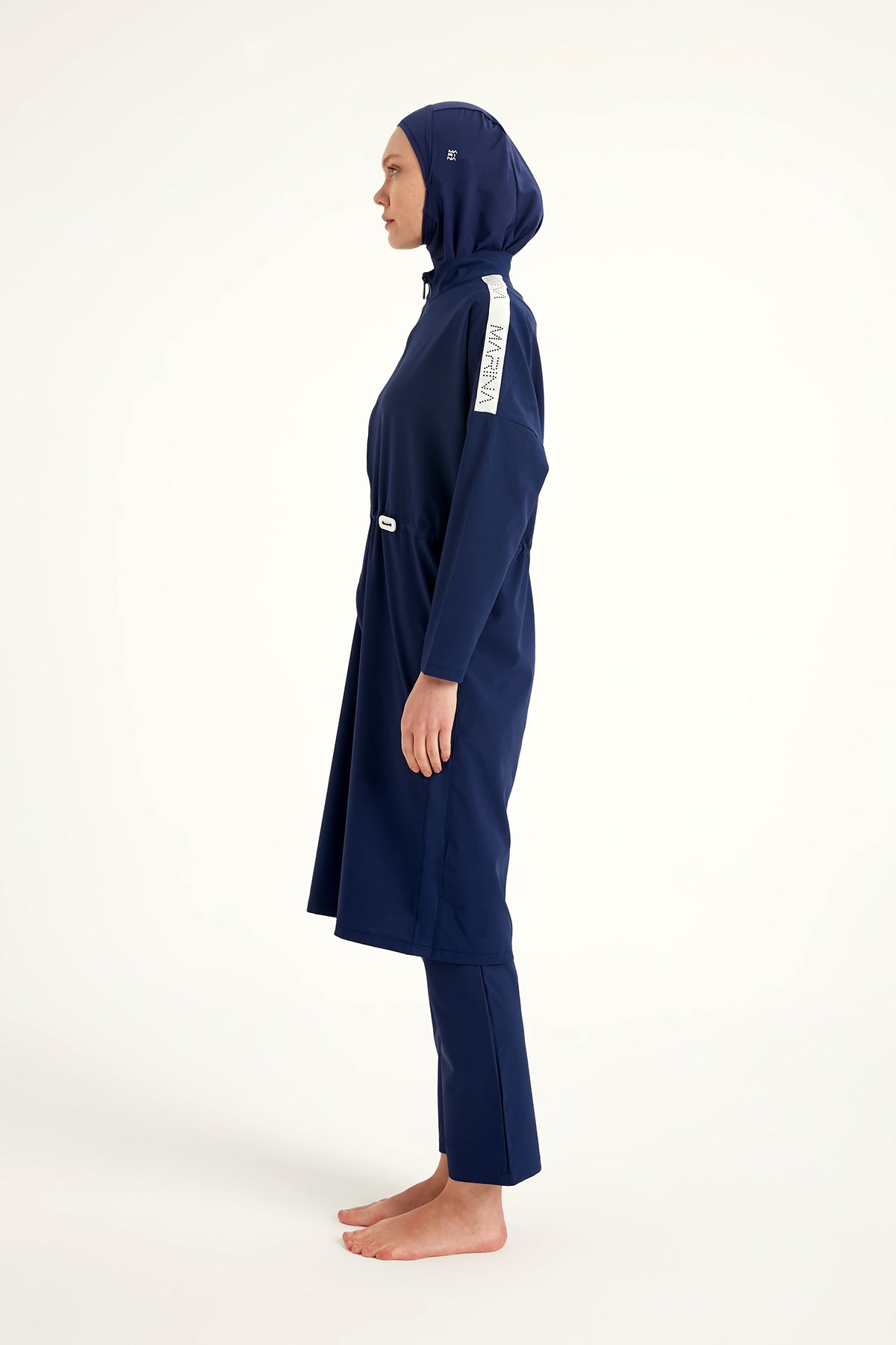 Navy Full Coverage Modest Swimwear Burkini Set M2507-2