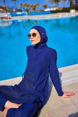 Marina Navy Modest Swimwear Burkini – M2508-2