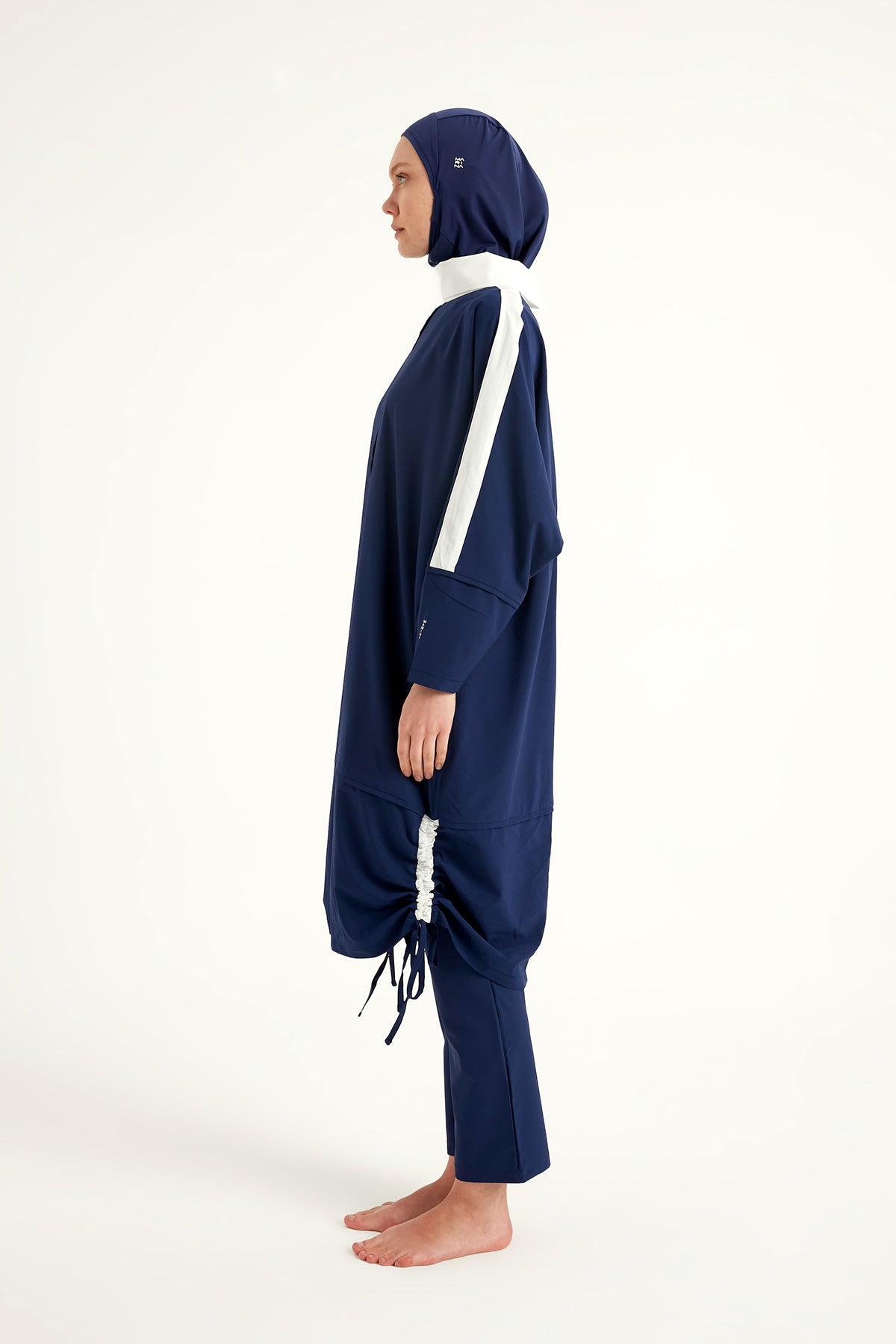 Navy Full Coverage Modest Swimwear Burkini Set M2521-2