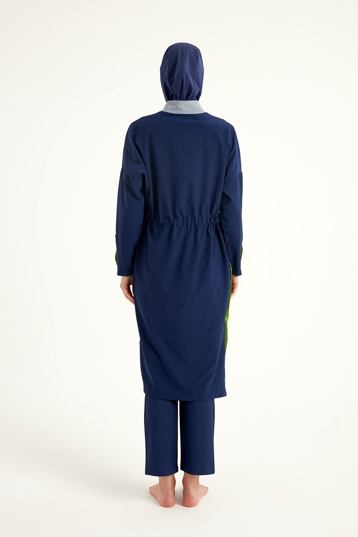 Navy Full Coverage Modest Swimsuit – Burkini with Adjustable Fit M2527-3
