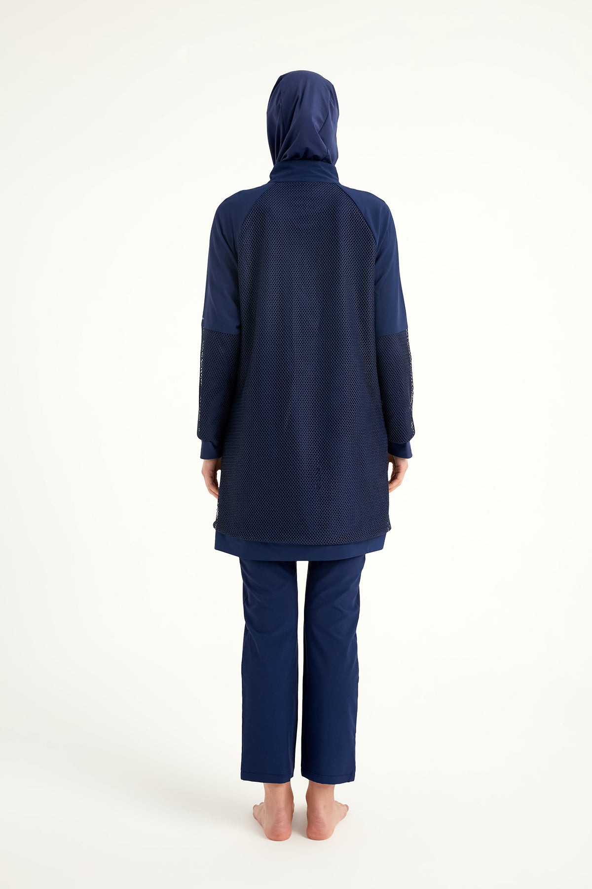 Navy Full Coverage Modest Swimwear Burkini Set M2534-2