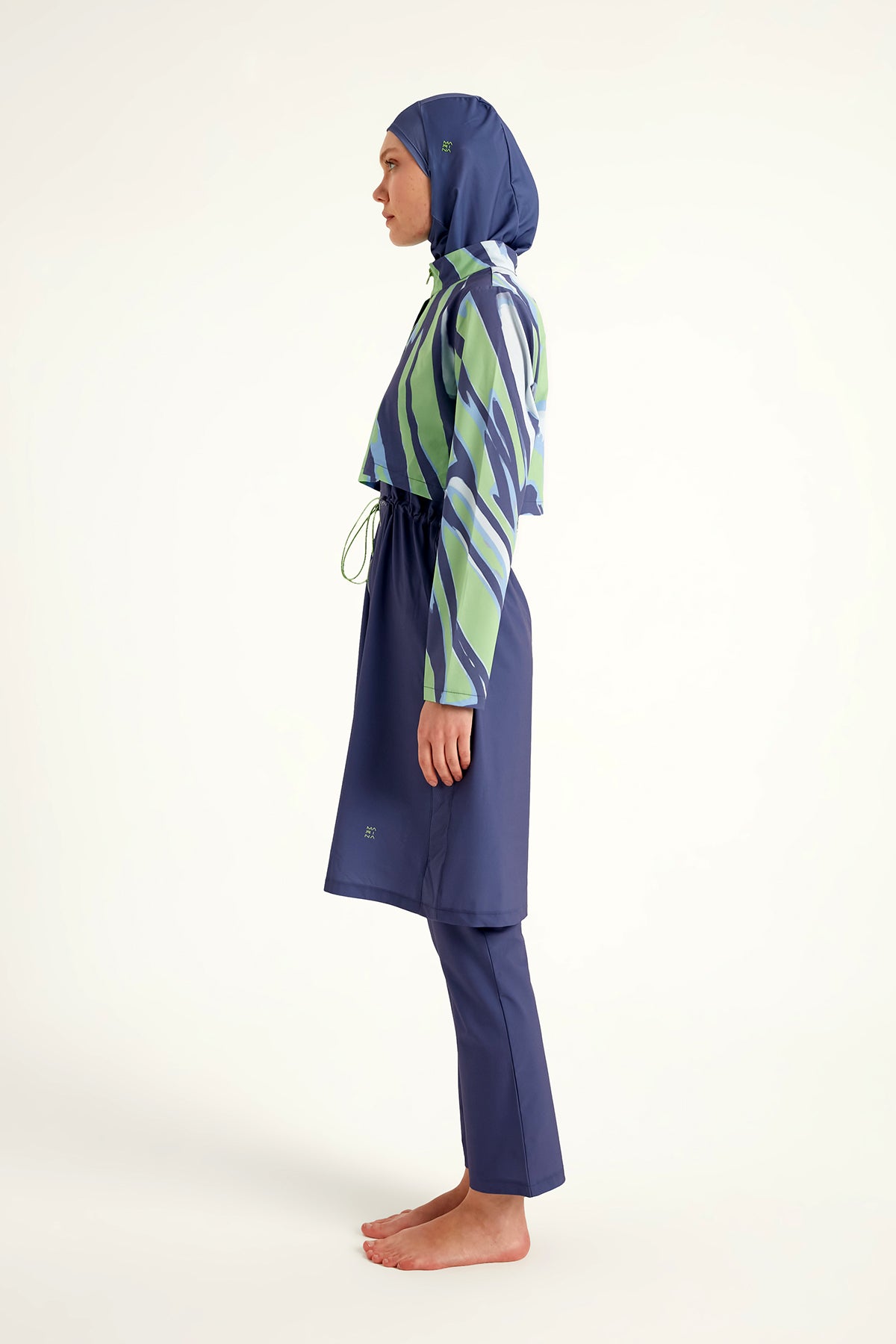 Marina Purple Full-Coverage Modest Swimsuit – M2509