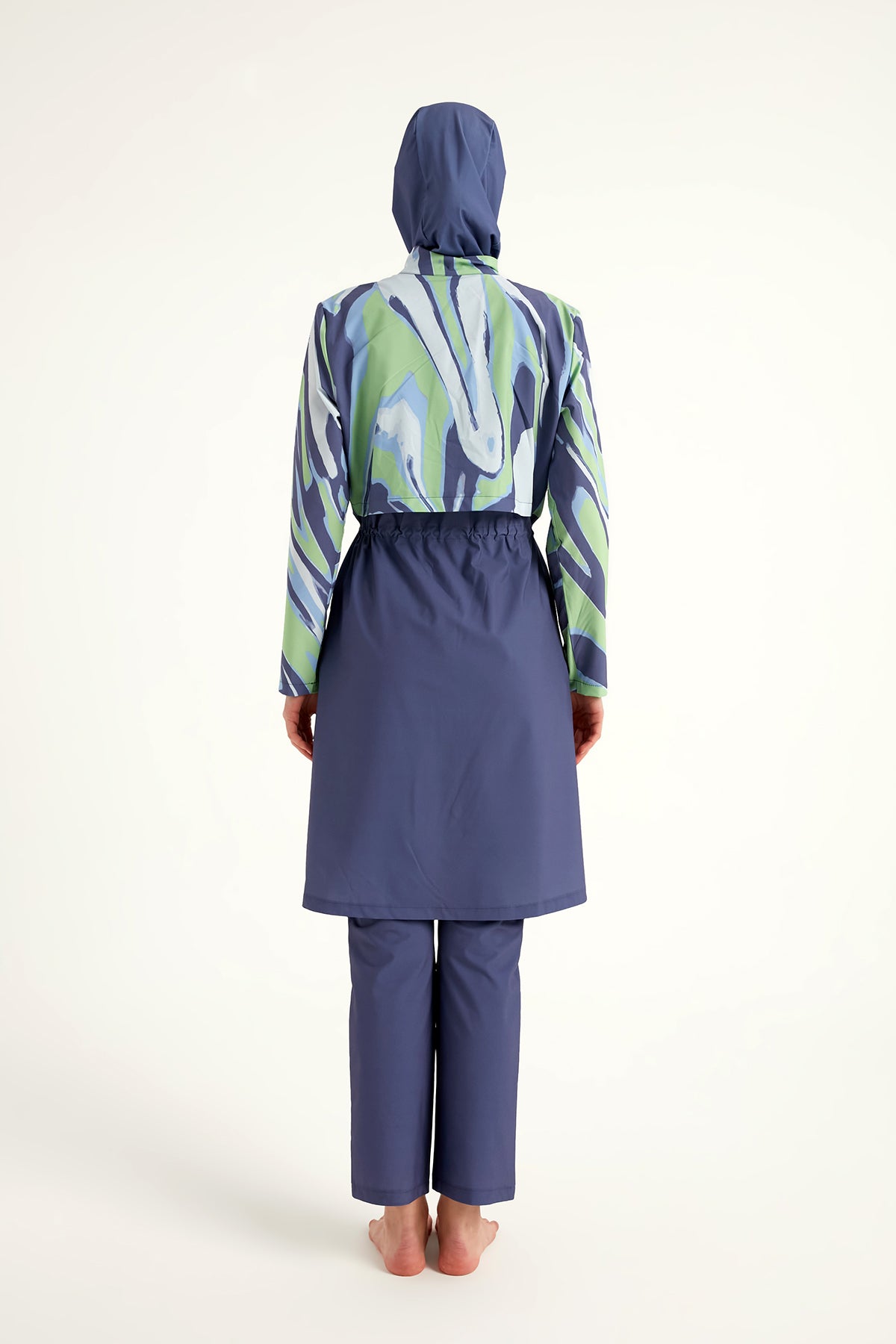 Marina Purple Full-Coverage Modest Swimsuit – M2509