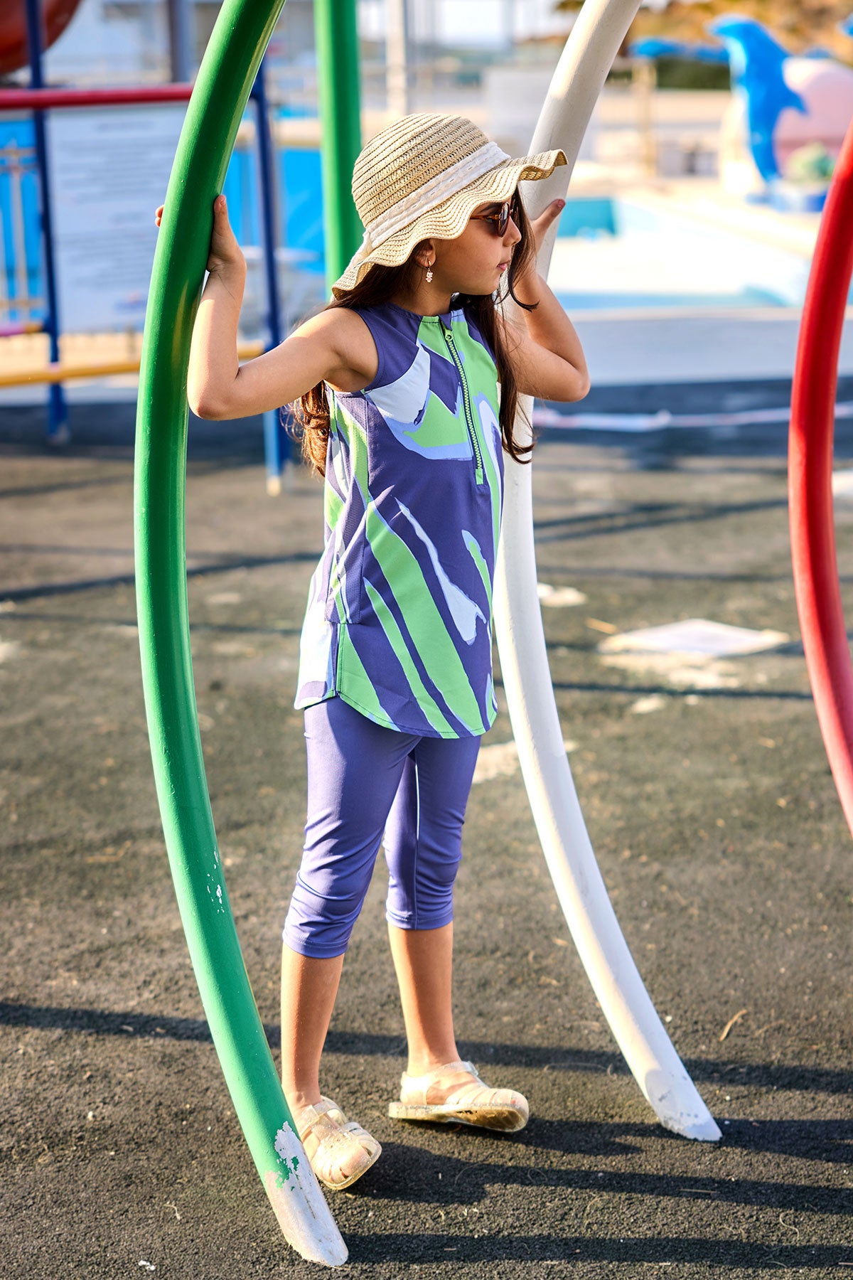 Marina UPF50+ Protected Girls' Modest Swimsuit - C2503