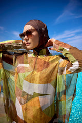 Marina Colorful Patterned Silky Pareo - P2513-1