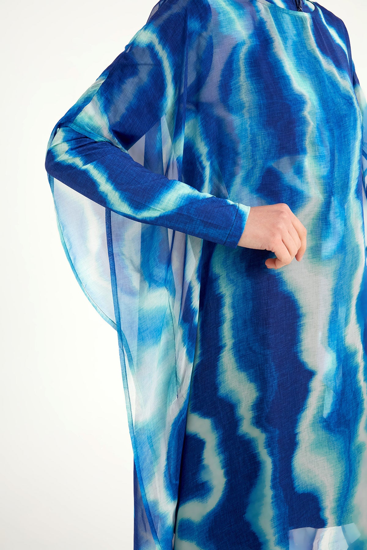 بارو حريري من مارينا بنقوش ملونة - P2513-2 