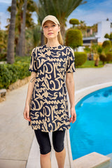 Marina Colorful Semi-Covered Swimsuit - H2505