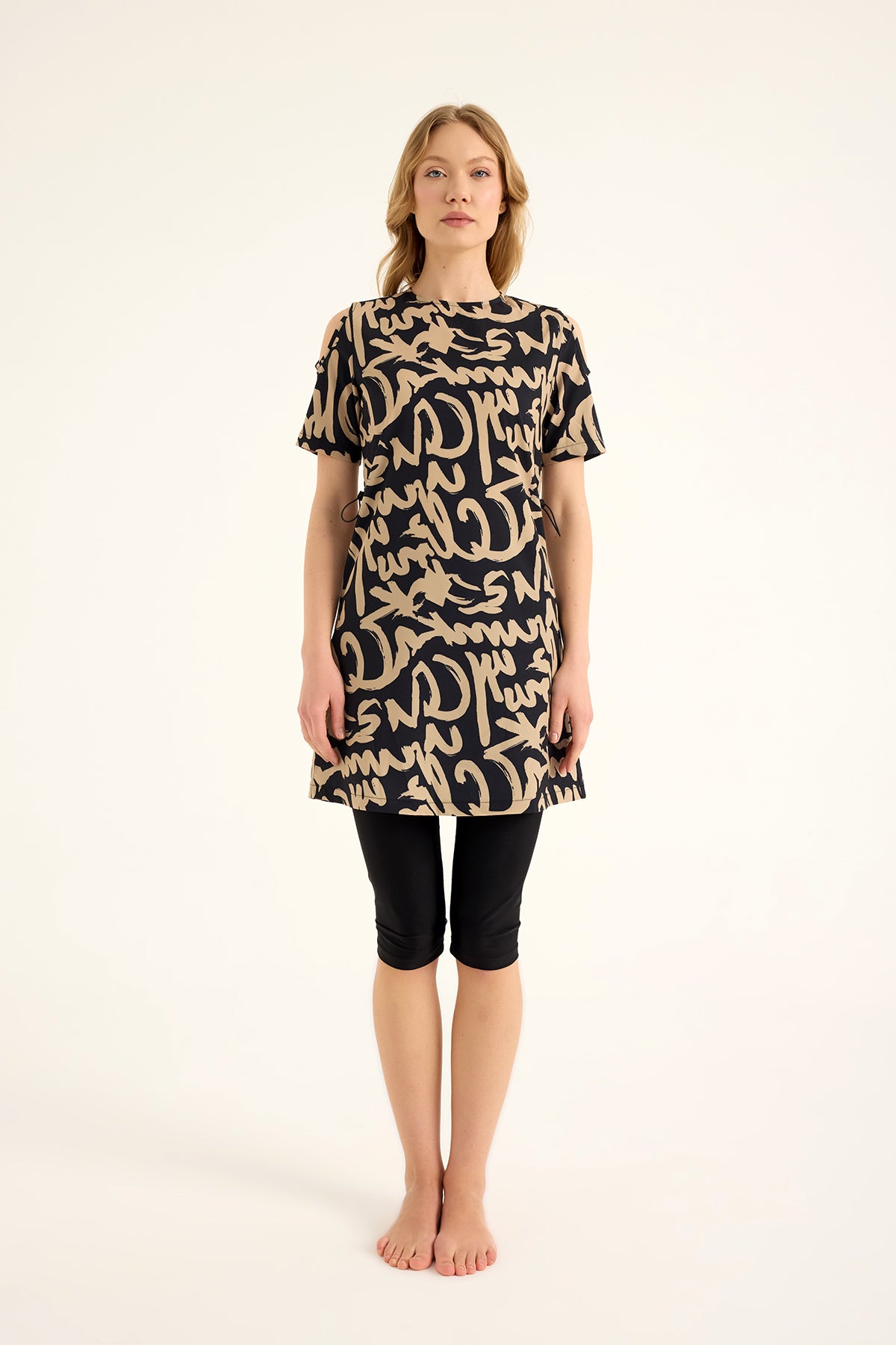 Marina Colorful Semi-Covered Swimsuit - H2505